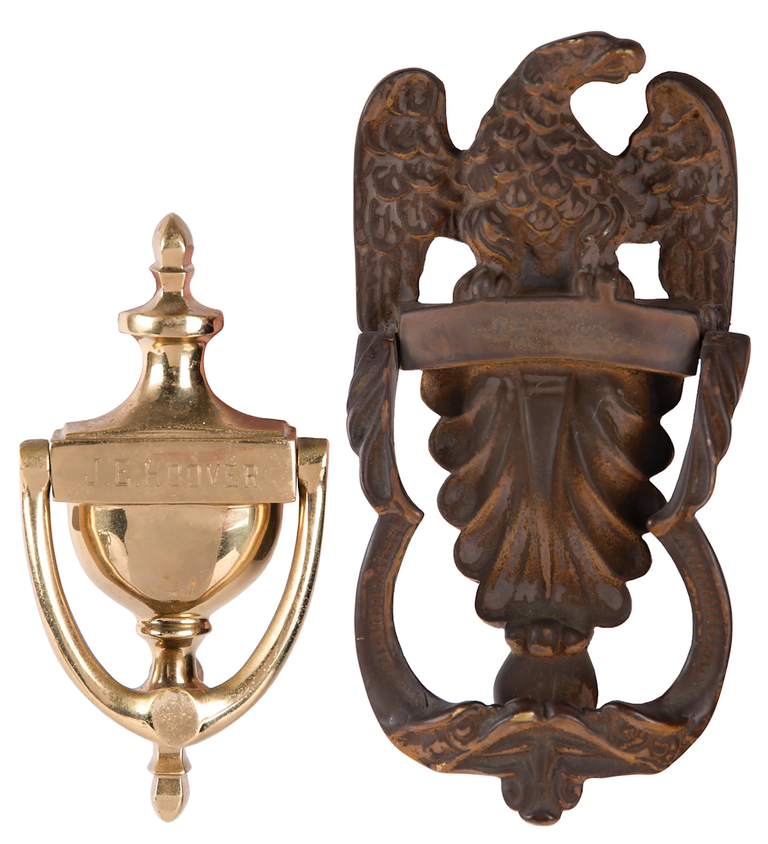 J. Edgar Hoover's (2) Decorative Door Knockers