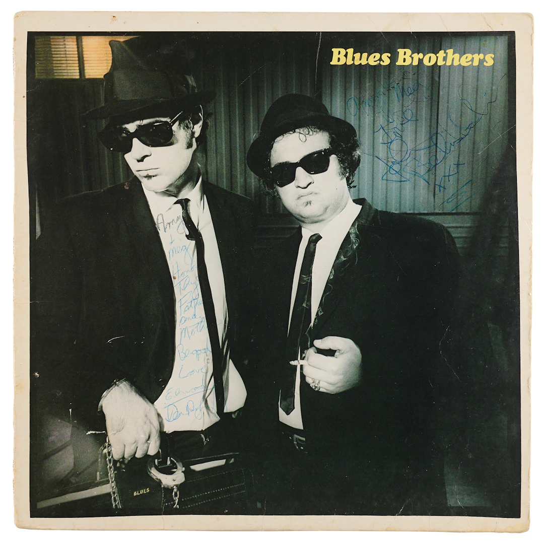 John Belushi and Dan Aykroyd Signed 'Blues Brothers' Album - Briefcase