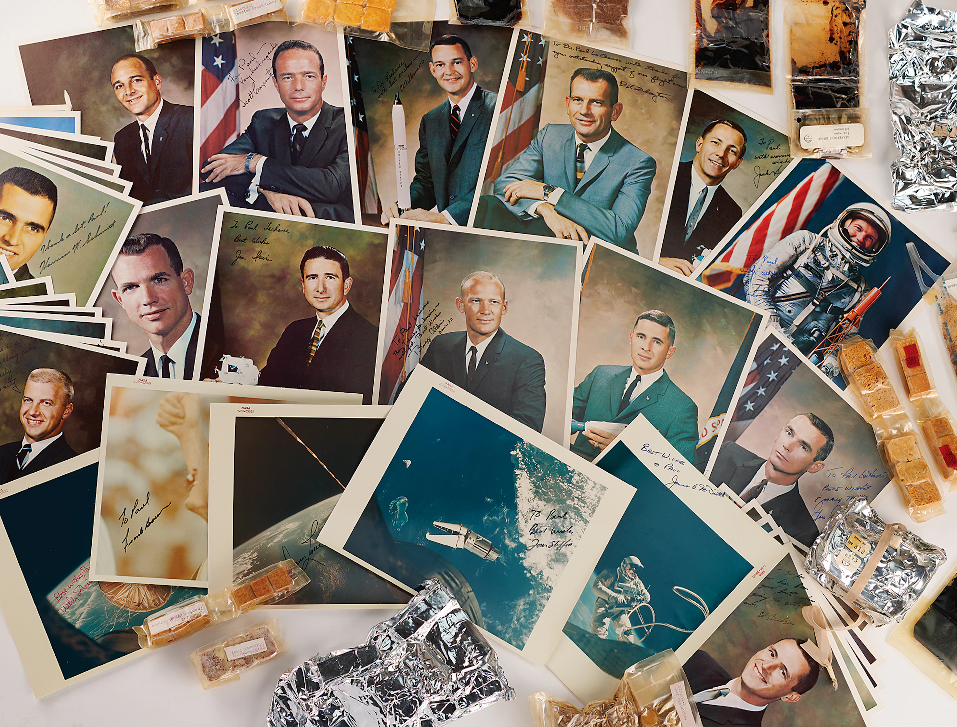 Paul A. Lachance NASA Archive of (37) Early Astronaut-Signed Photographs