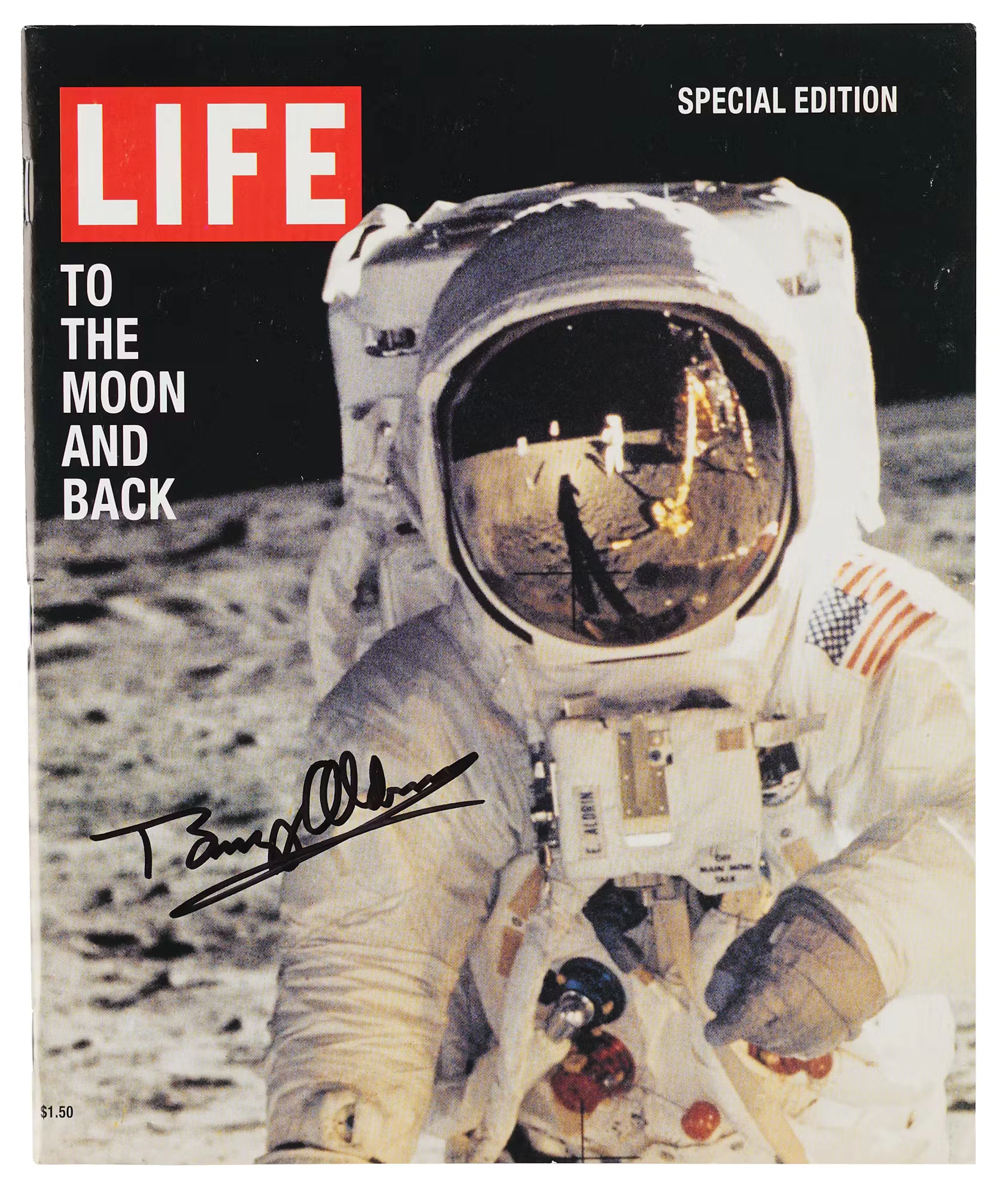 Buzz Aldrin Signed Life Magazine - Special 30th Anniversary Edition