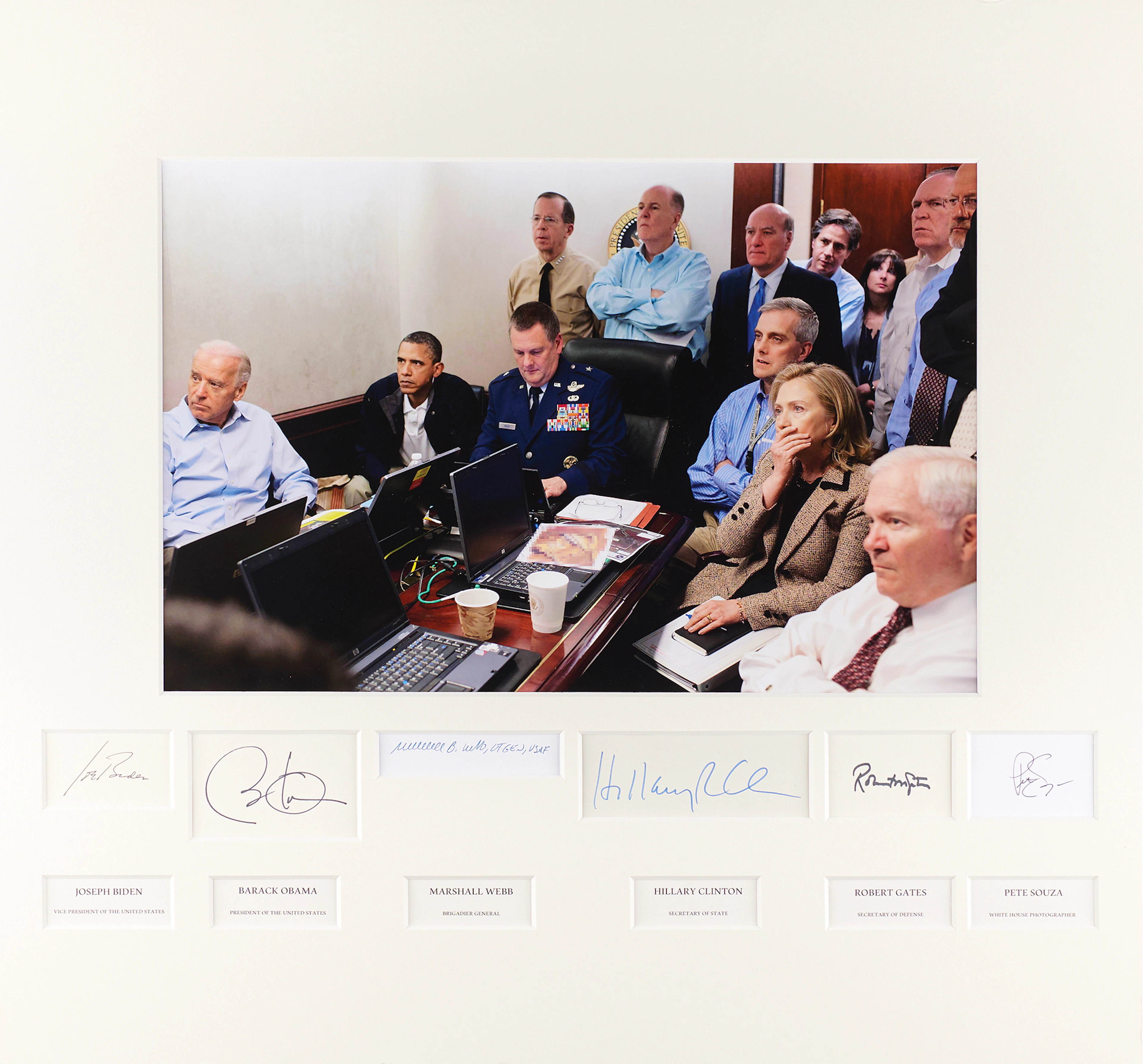 Barack Obama: Operation Neptune Spear (6) Signatures with Obama, Biden