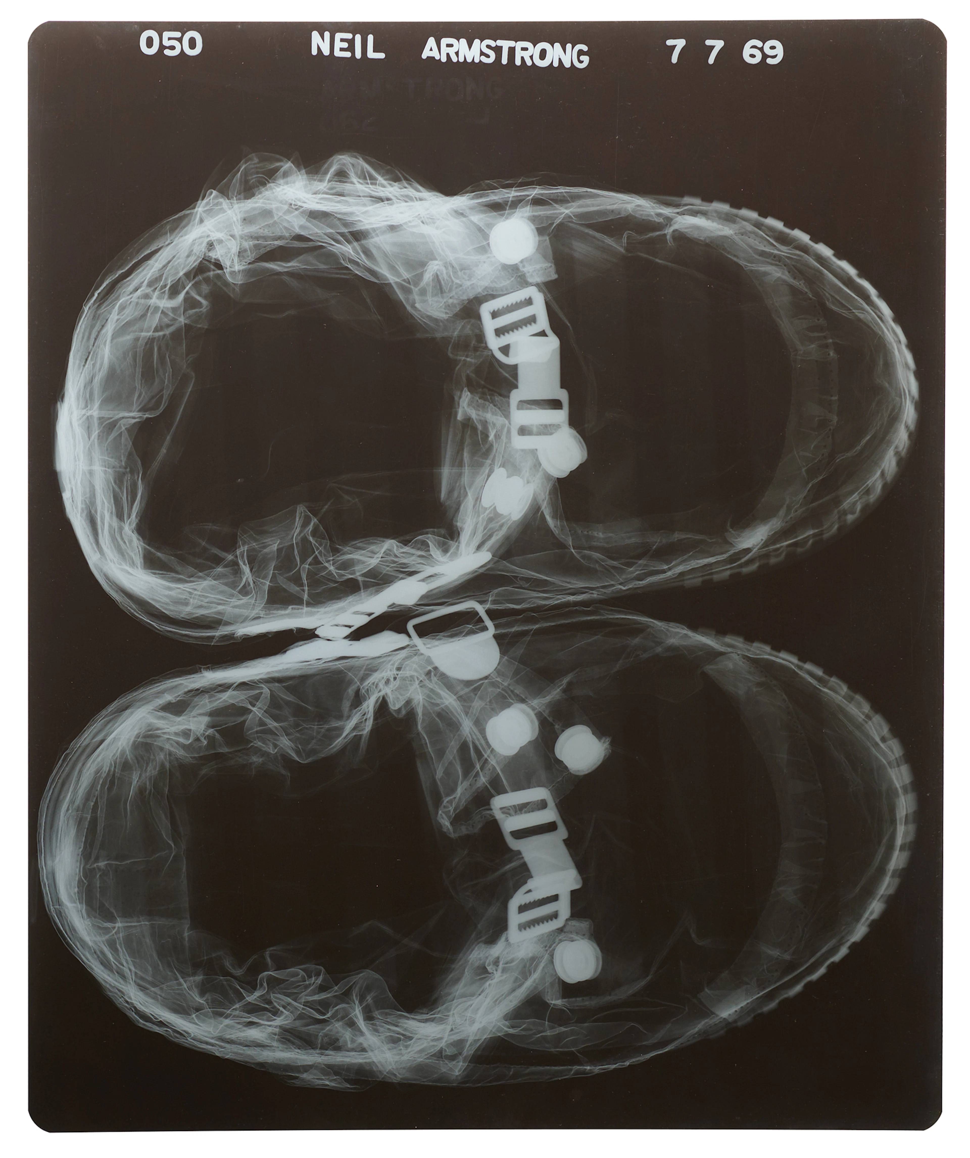 Neil Armstrong Apollo 11 EVA Spacesuit Boot Preflight X-Ray