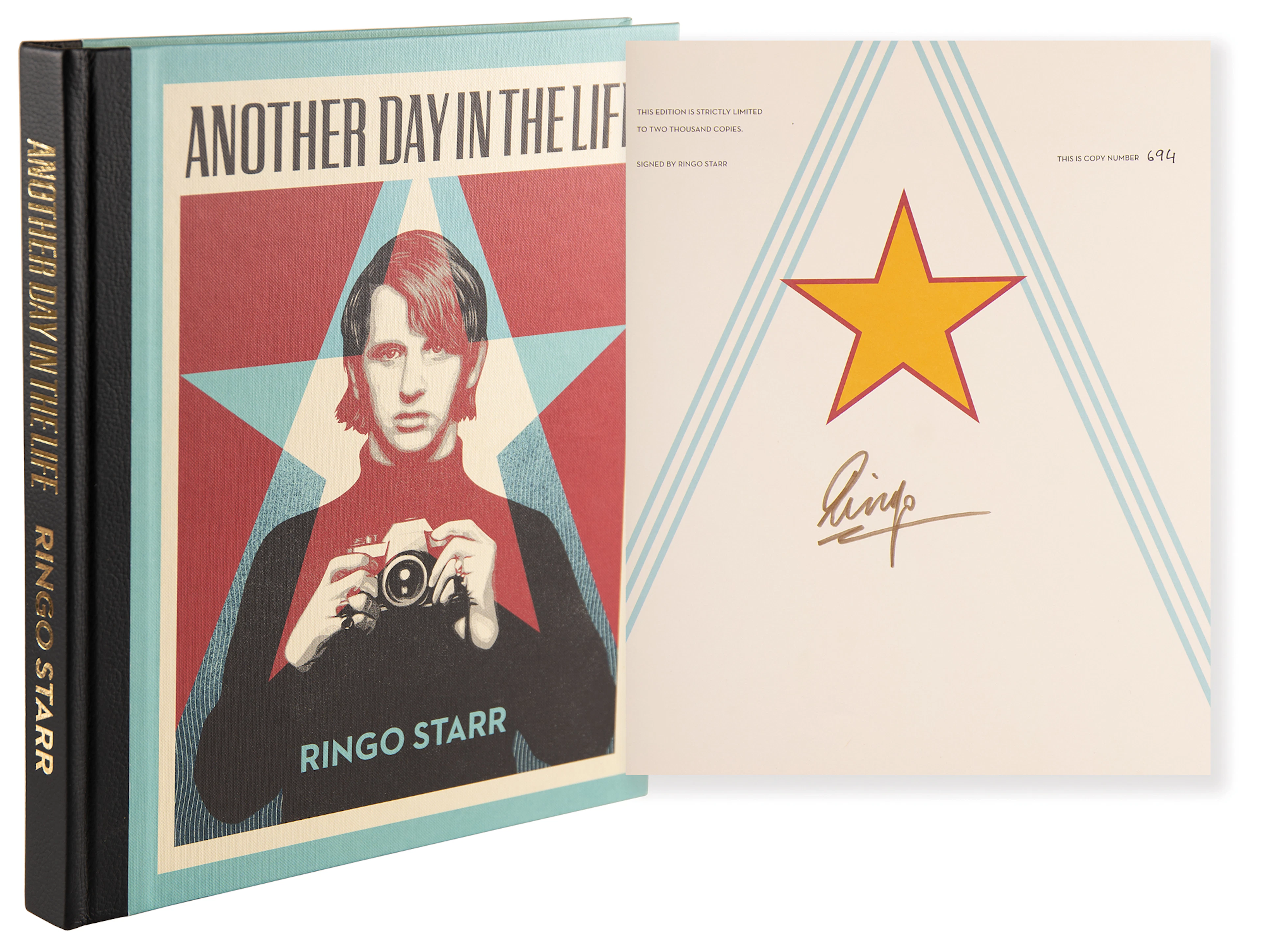 Ringo Starr Signed Book - Another Day in the Life (Ltd. Ed. #694/2000)