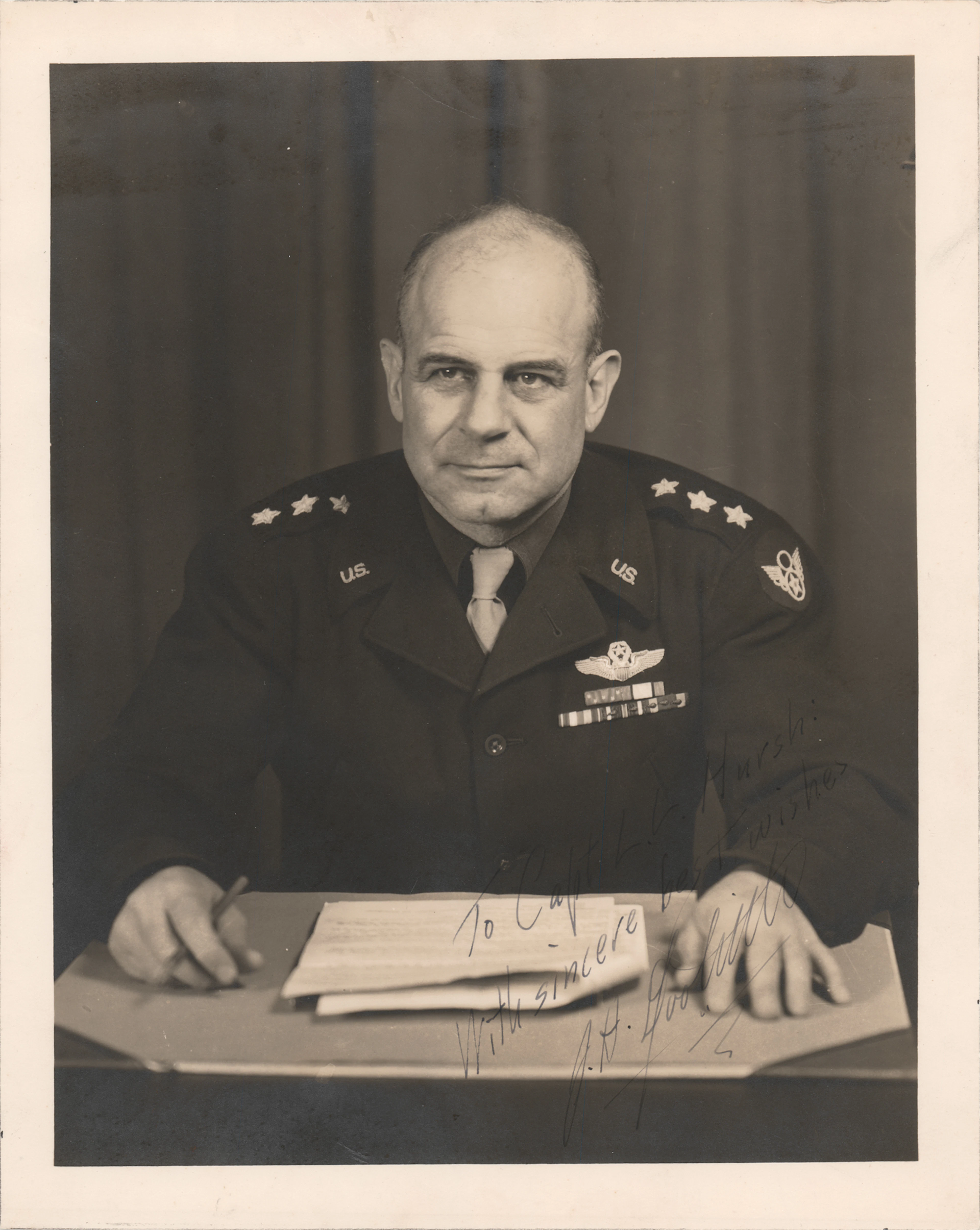 James H. Doolittle Signed Photograph