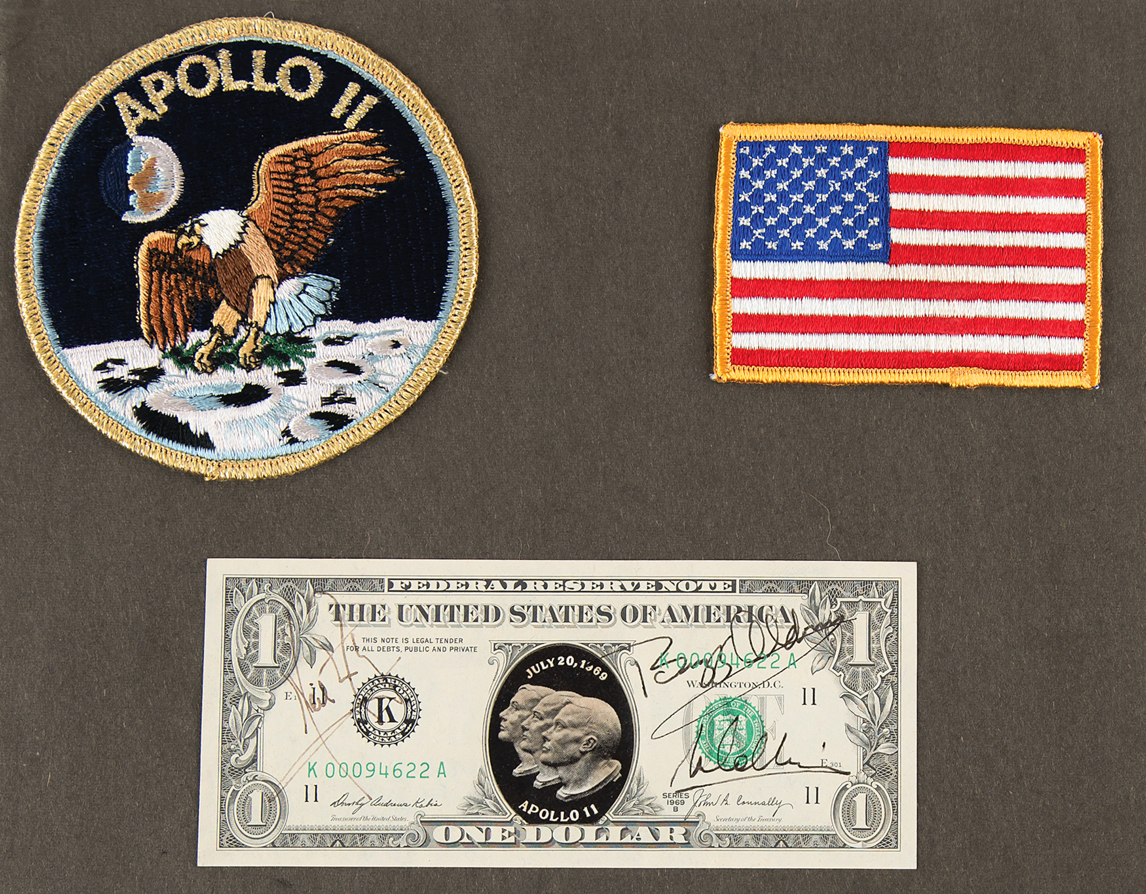Apollo 11 Crew-Signed $1 Dollar Bill