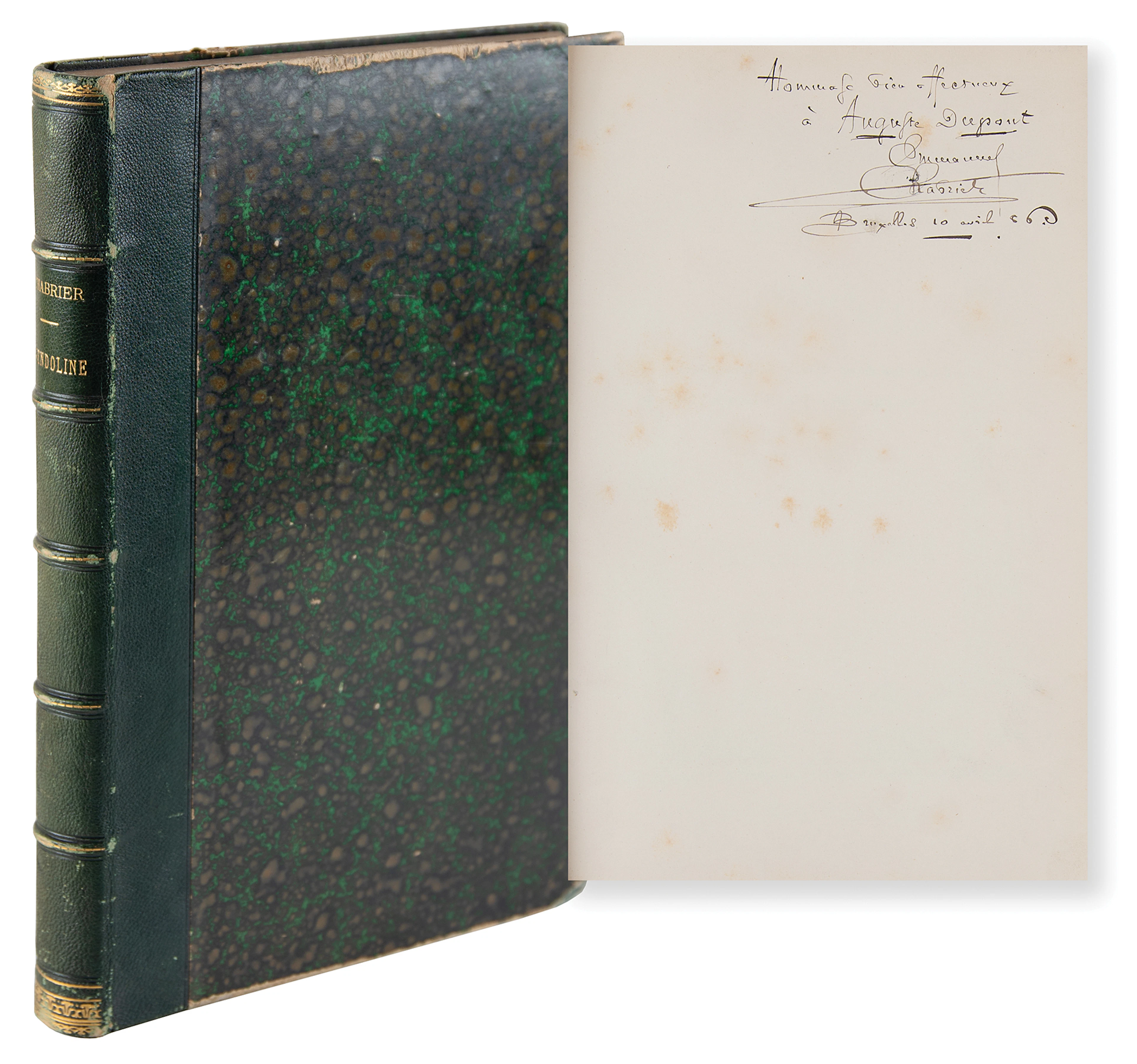 Emmanuel Chabrier Signed 1886 ‘Gwendoline’ Hardcover Piano-Vocal Score