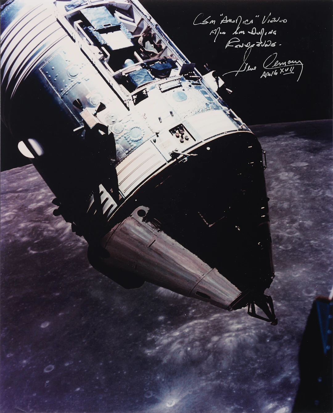 Gene Cernan Signed Oversized Photograph