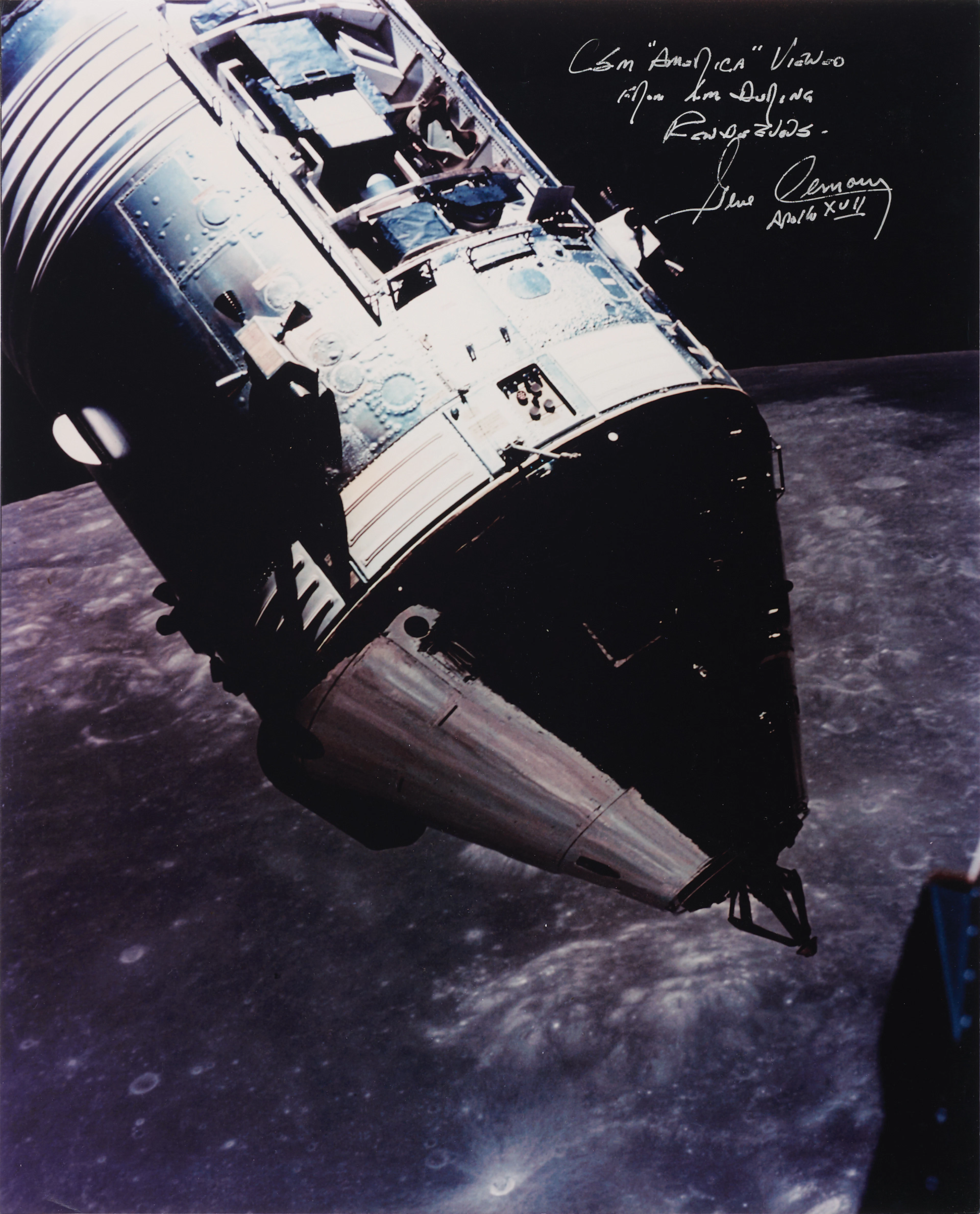 Gene Cernan Signed Oversized Photograph