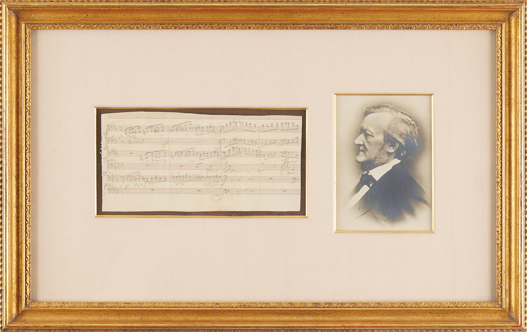 Richard Wagner Handwritten Musical Manuscript from 'Tannhäuser'