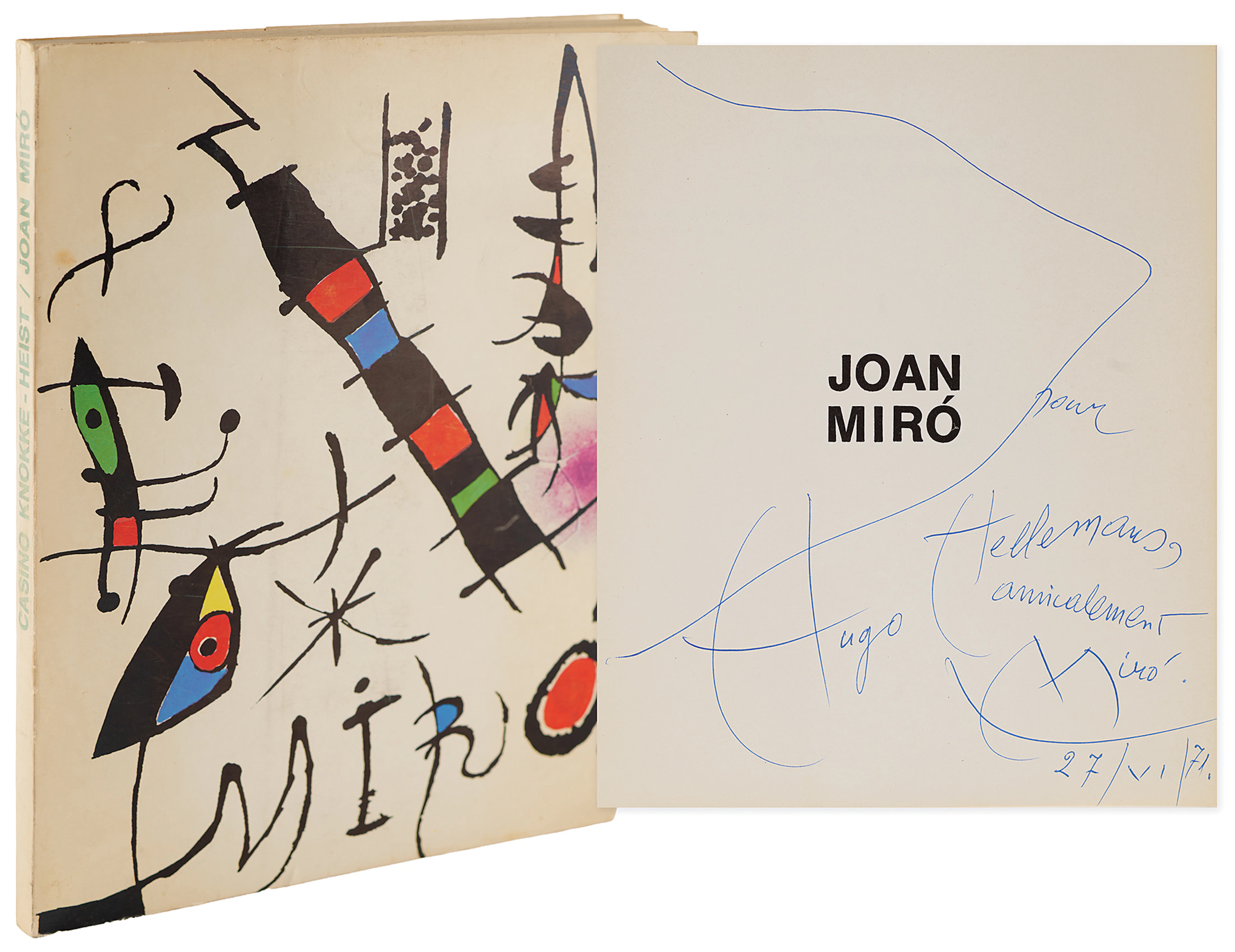 Joan Miro Signed Exhibition Catalog