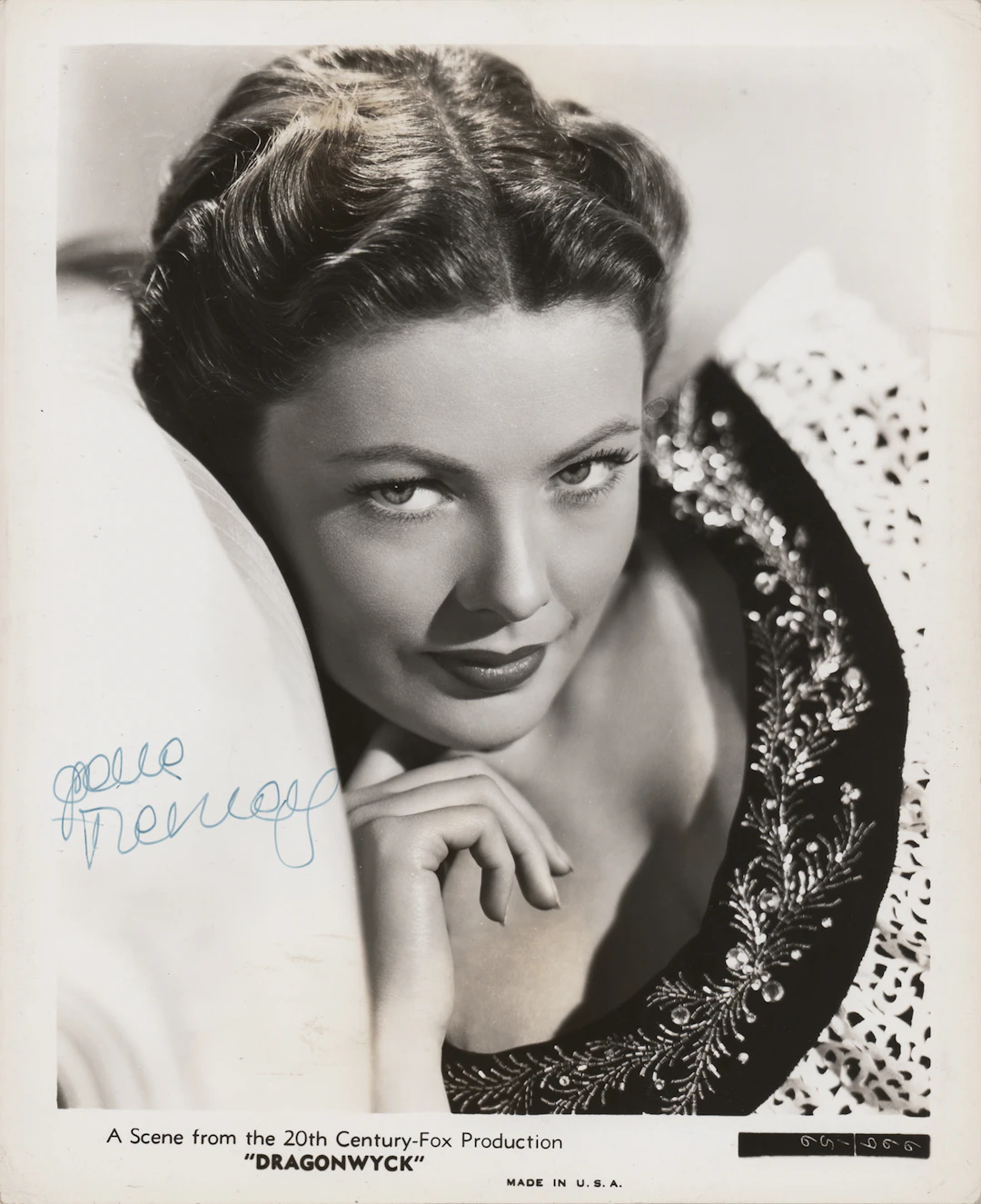 Gene Tierney Signed Photograph