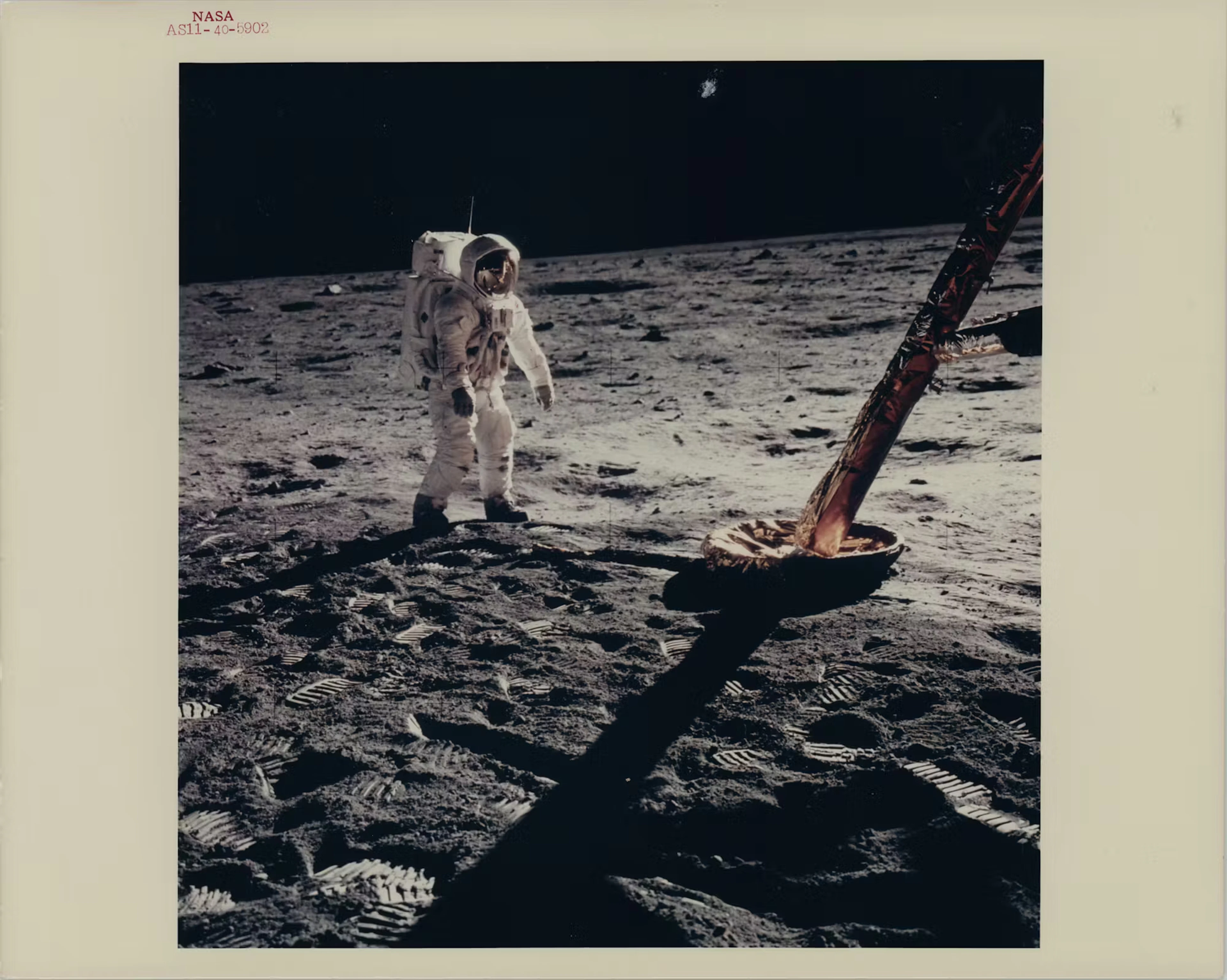Apollo 11 Original 'Type 1' Photograph - Buzz Aldrin Walks on the Moon