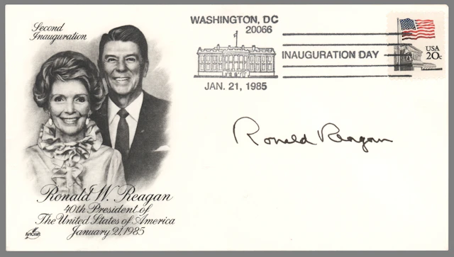 Ronald Reagan Signed Inauguration Day Cover