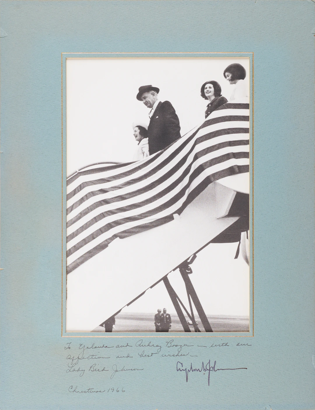 Lyndon B. Johnson and Lady Bird Johnson Signed Photograph