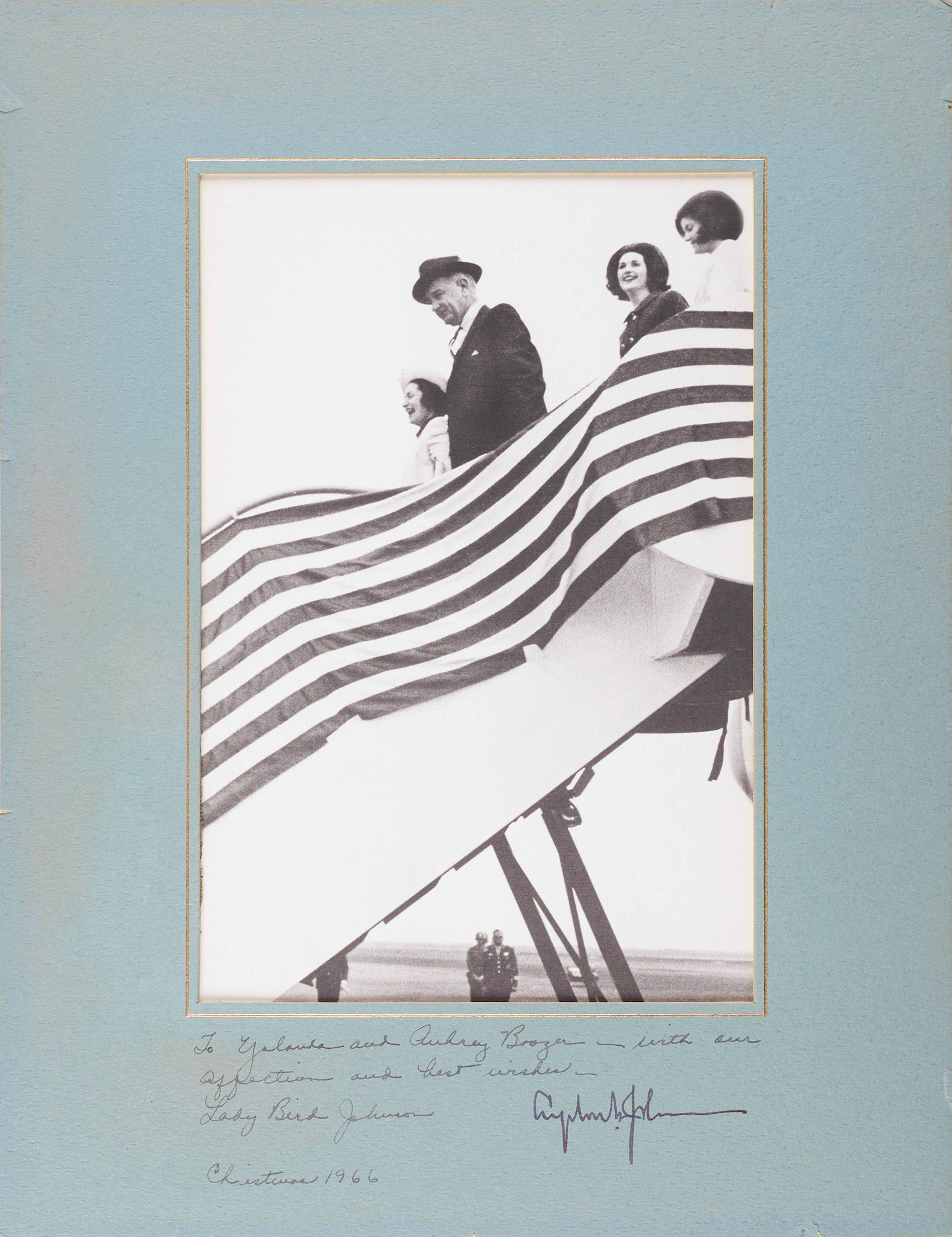 Lyndon B. Johnson and Lady Bird Johnson Signed Photograph
