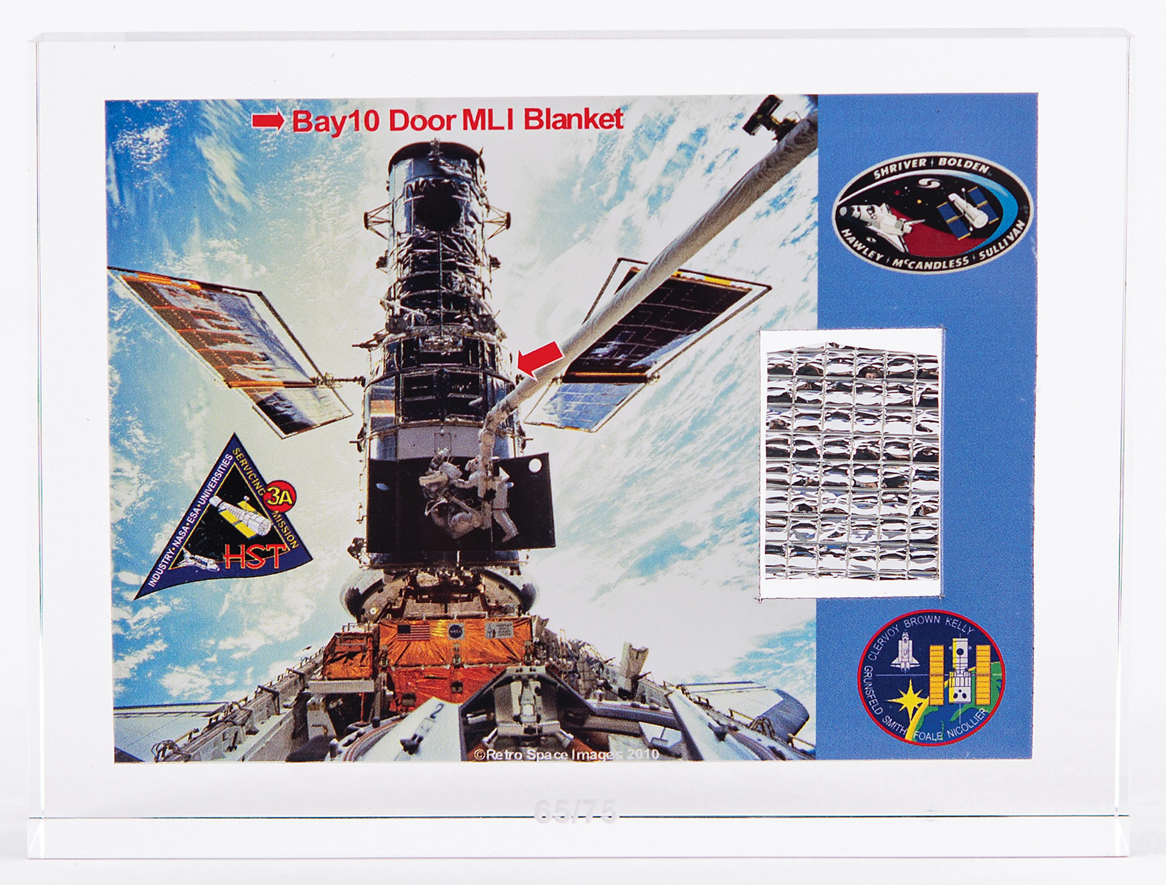 Hubble Space Telescope Flown Insulation (Ltd. Ed. #65/75)