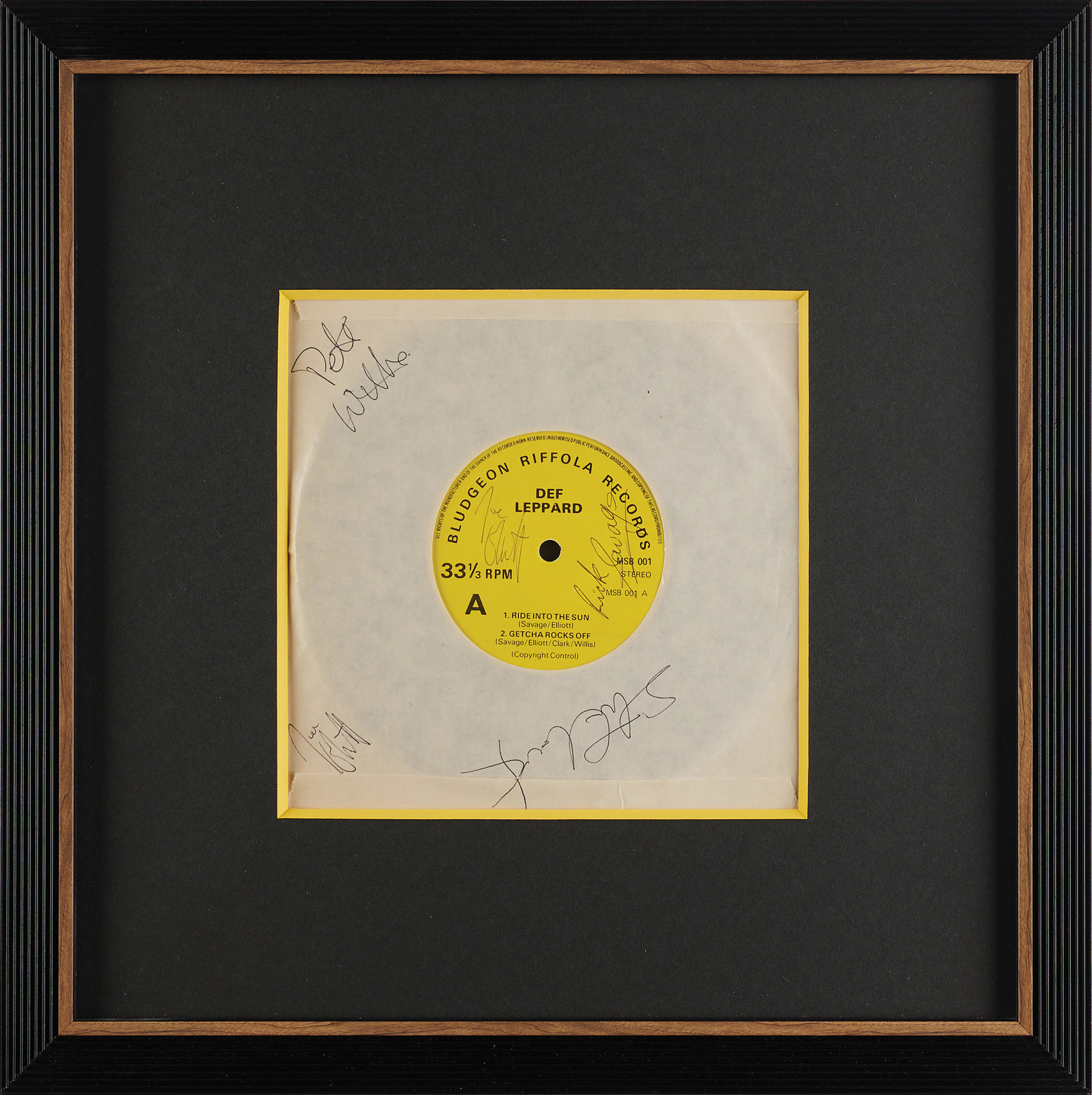 Def Leppard Signed 'The Def Leppard E.P.' - Yellow-Label Second Pressing (1979)