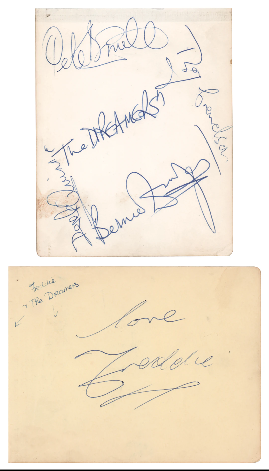 Freddie and The Dreamers Signatures