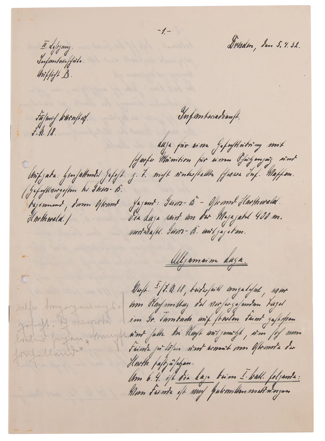Erwin Rommel Signed and Annotated 1932 Infantry School Training Report