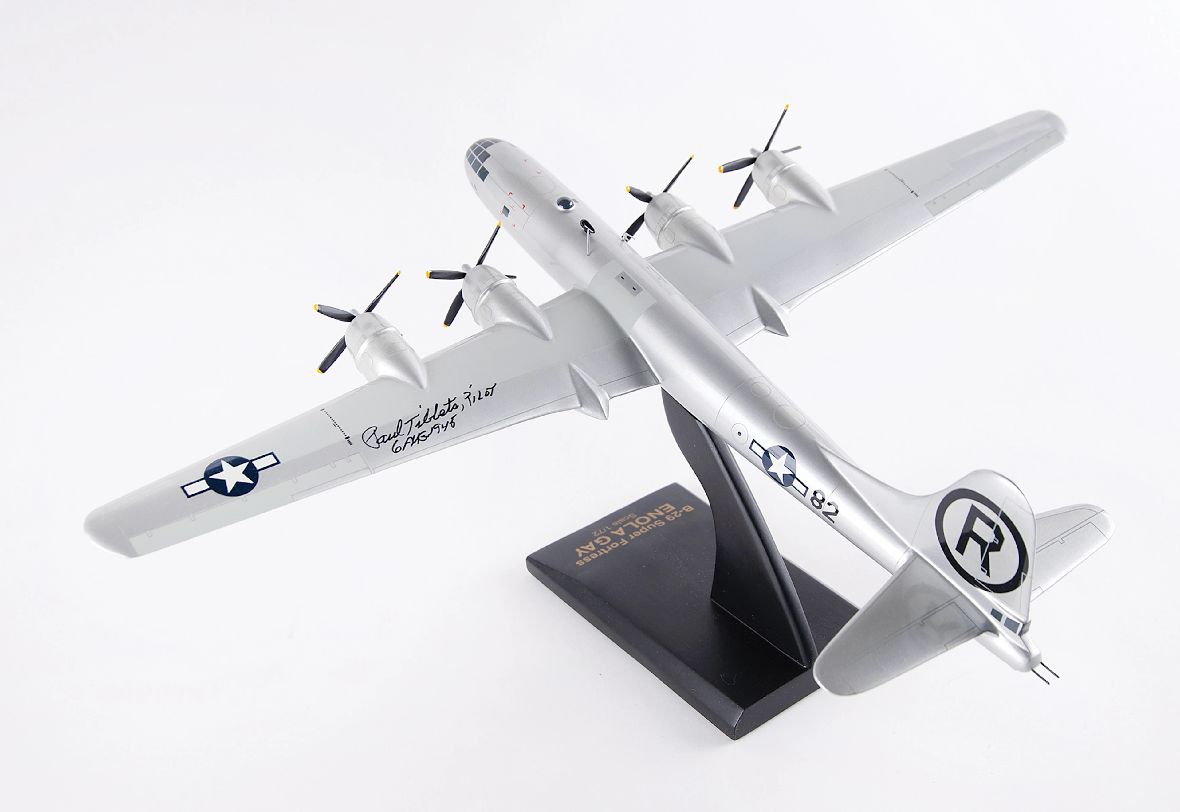 Enola Gay: Paul Tibbets Signed 'Enola Gay' Scale Model - 1:72 Scale