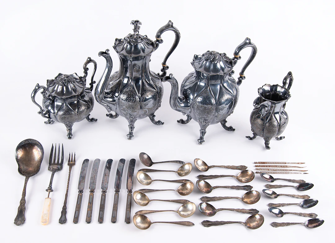 Al Capone's Reed & Barton Four-Piece Silverplate Tea and Coffee Service