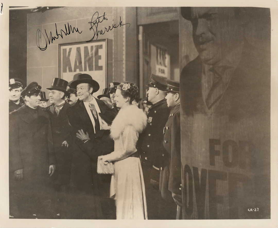 Orson Welles and Ruth Warrick Signed Photograph - Citizen Kane