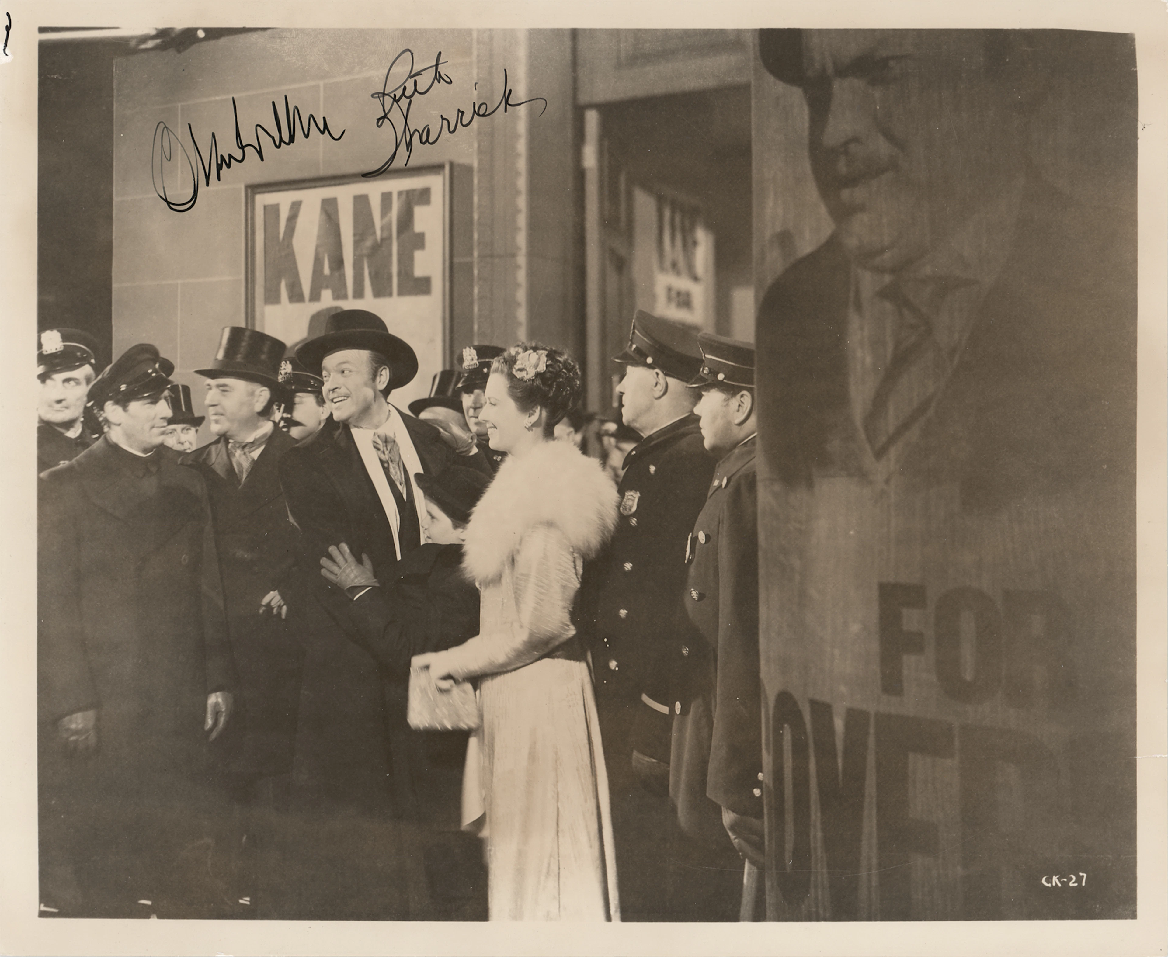 Orson Welles and Ruth Warrick Signed Photograph - Citizen Kane