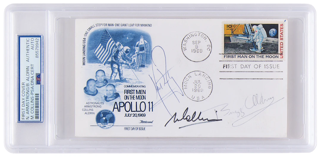 Apollo 11 Crew-Signed First Day Cover