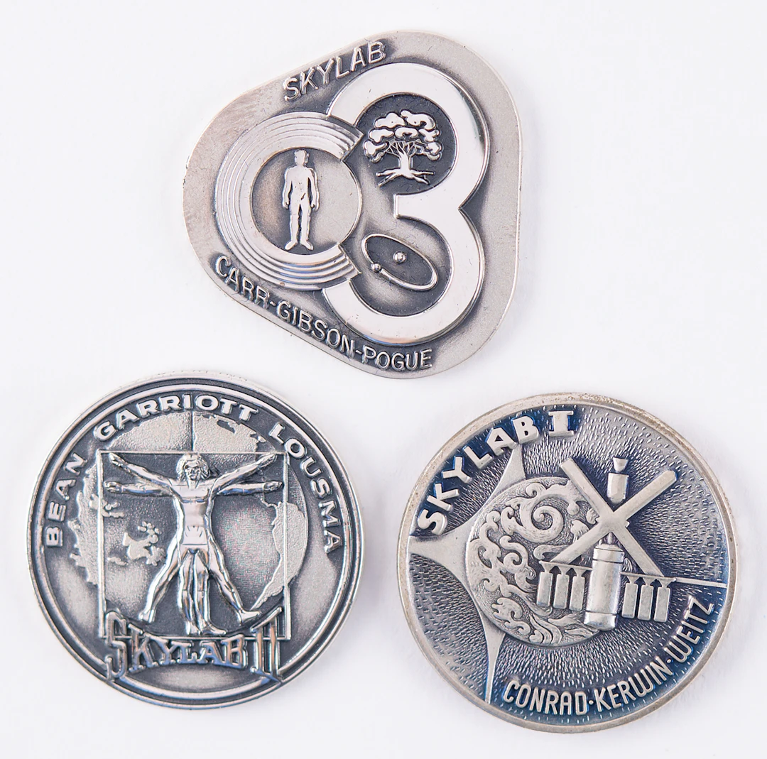Skylab (3) Unflown Robbins Medallions - From the Personal Collection