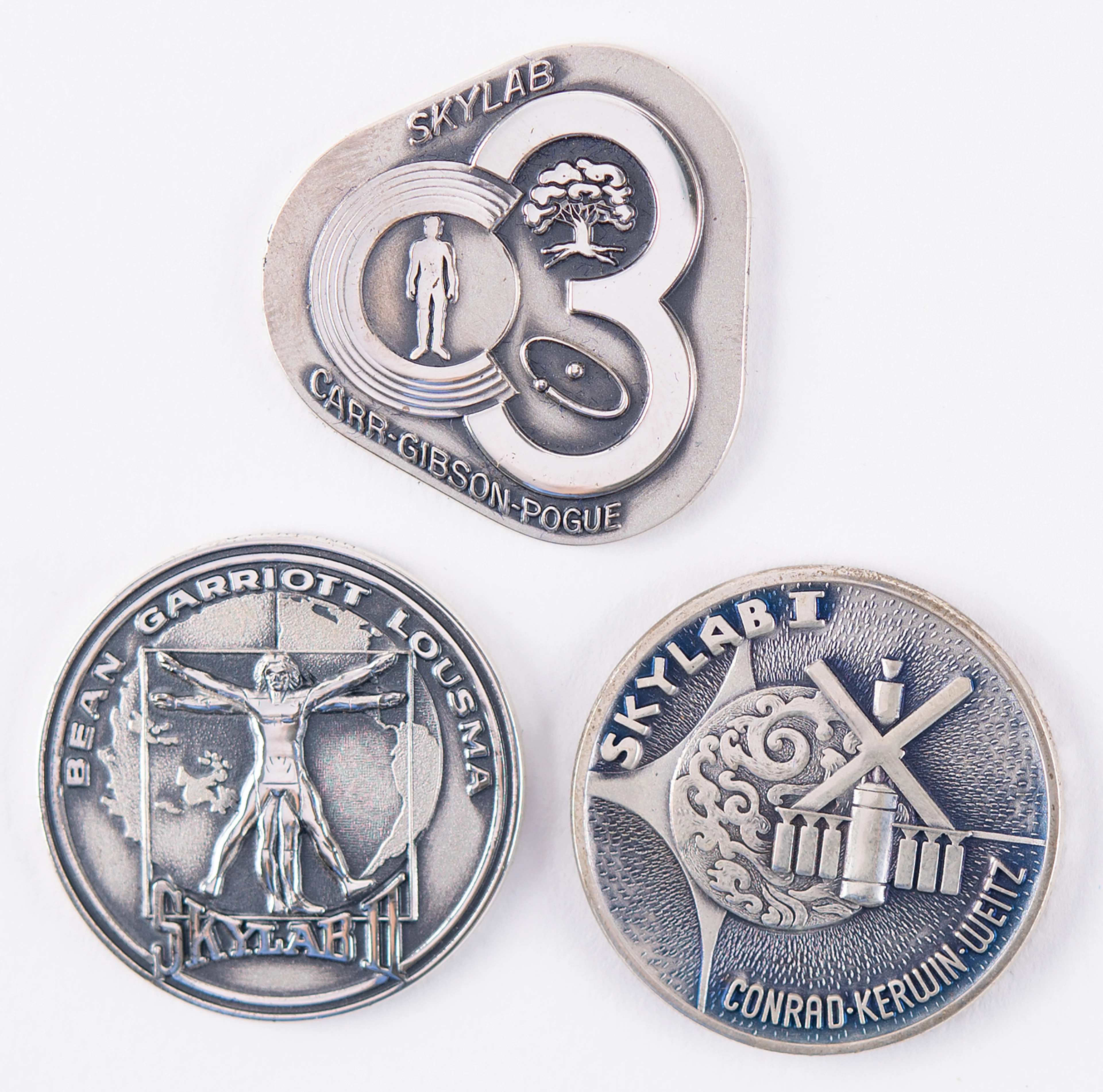Skylab (3) Unflown Robbins Medallions - From the Personal Collection
