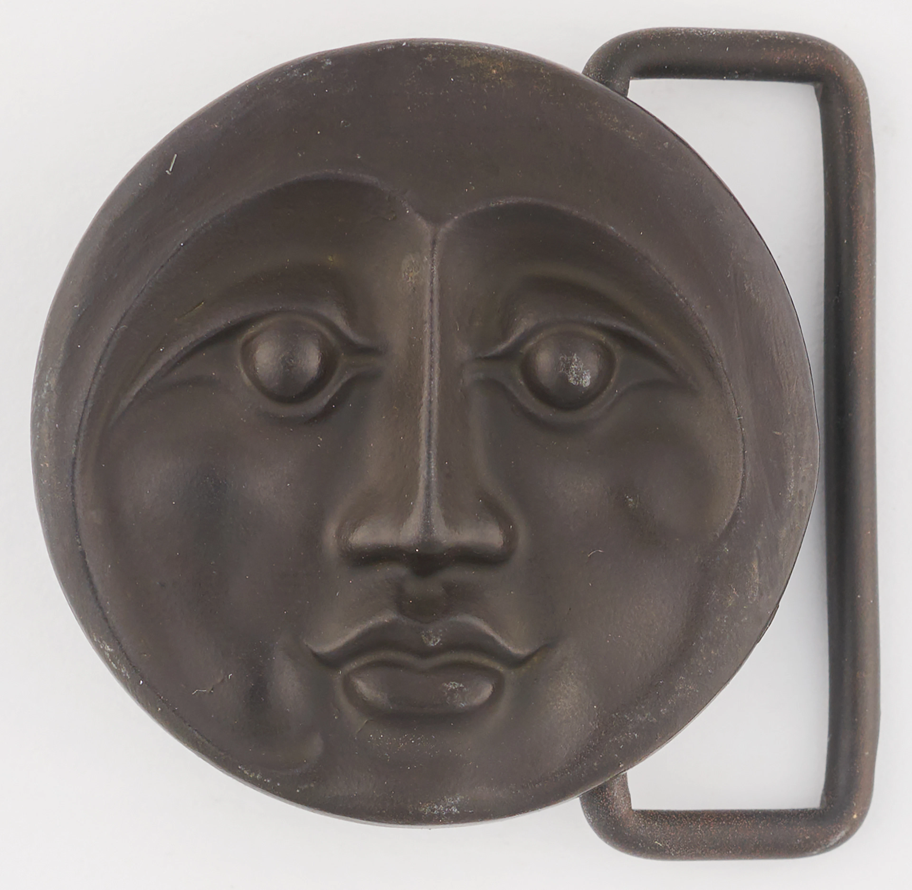 Grateful Dead: Owsley Stanley Bronze 'Moon Face' Belt Buckle