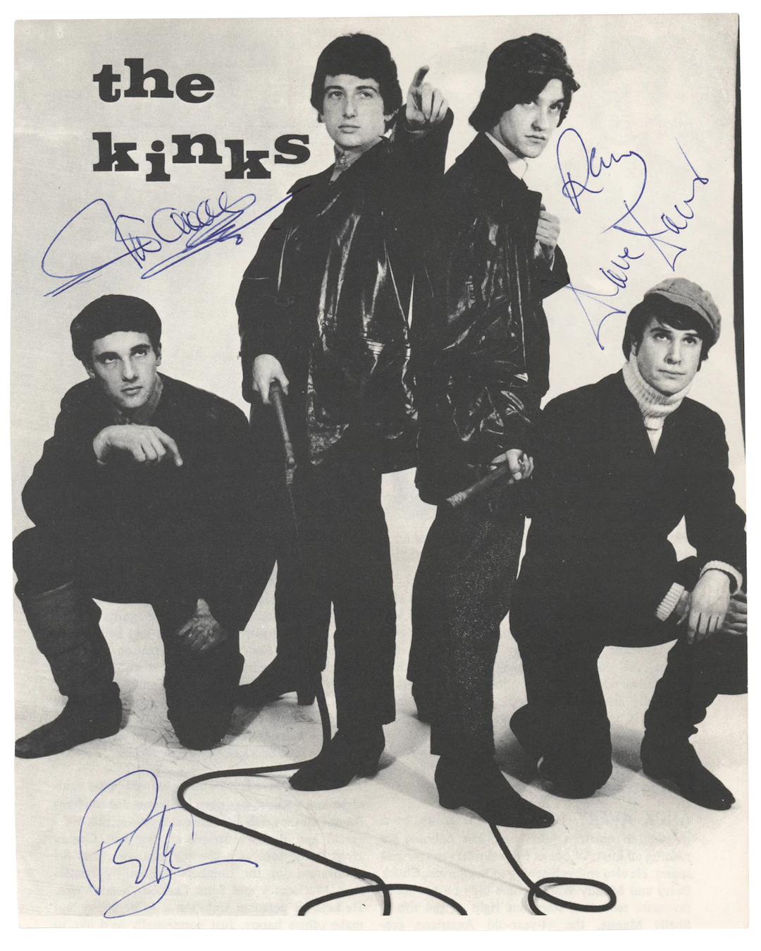 The Kinks Signed Photograph