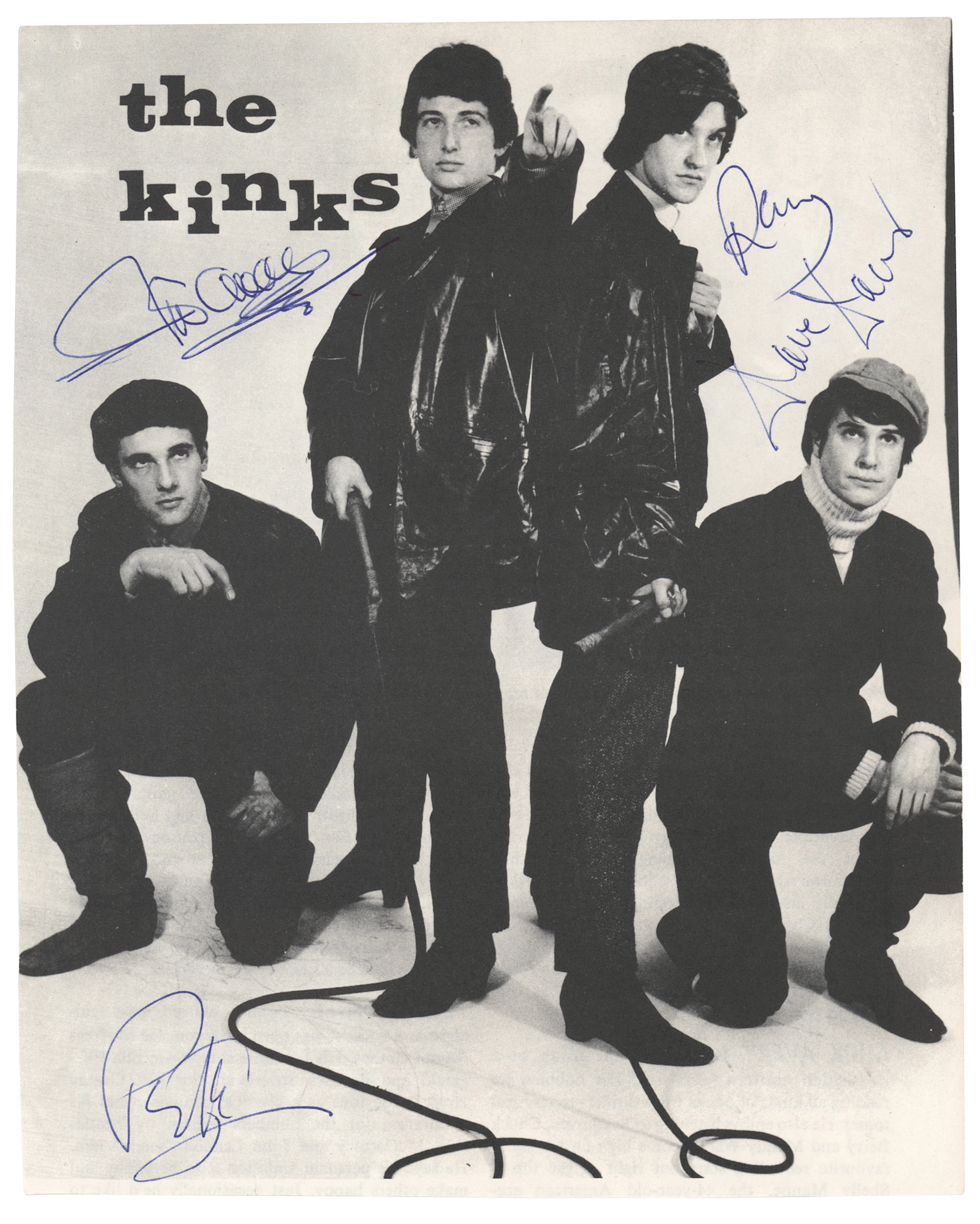 The Kinks Signed Photograph