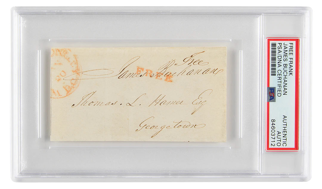 James Buchanan Signed Free Frank