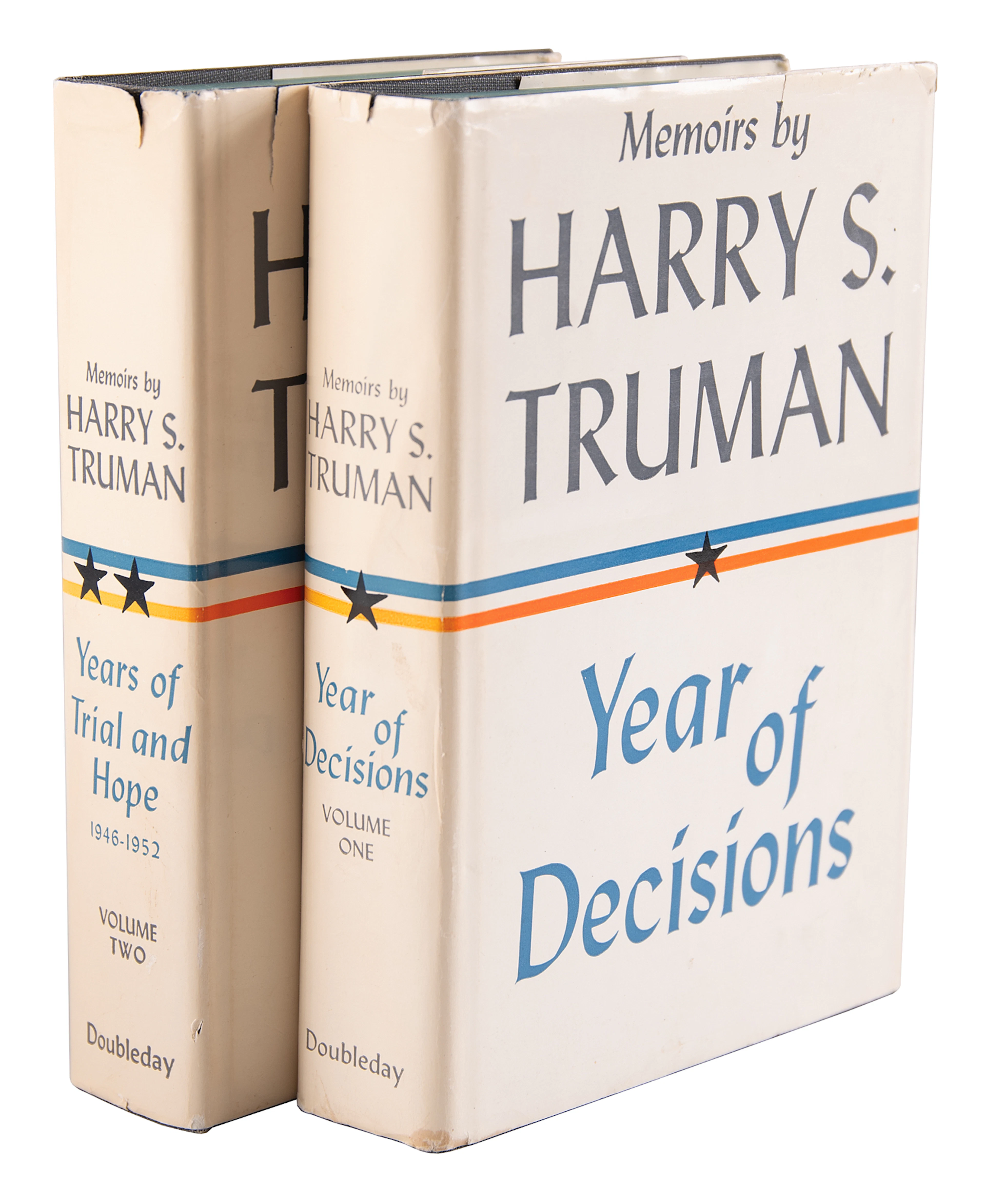 Harry S. Truman (2) Signed Books - Memoirs: Year of Decisions and
