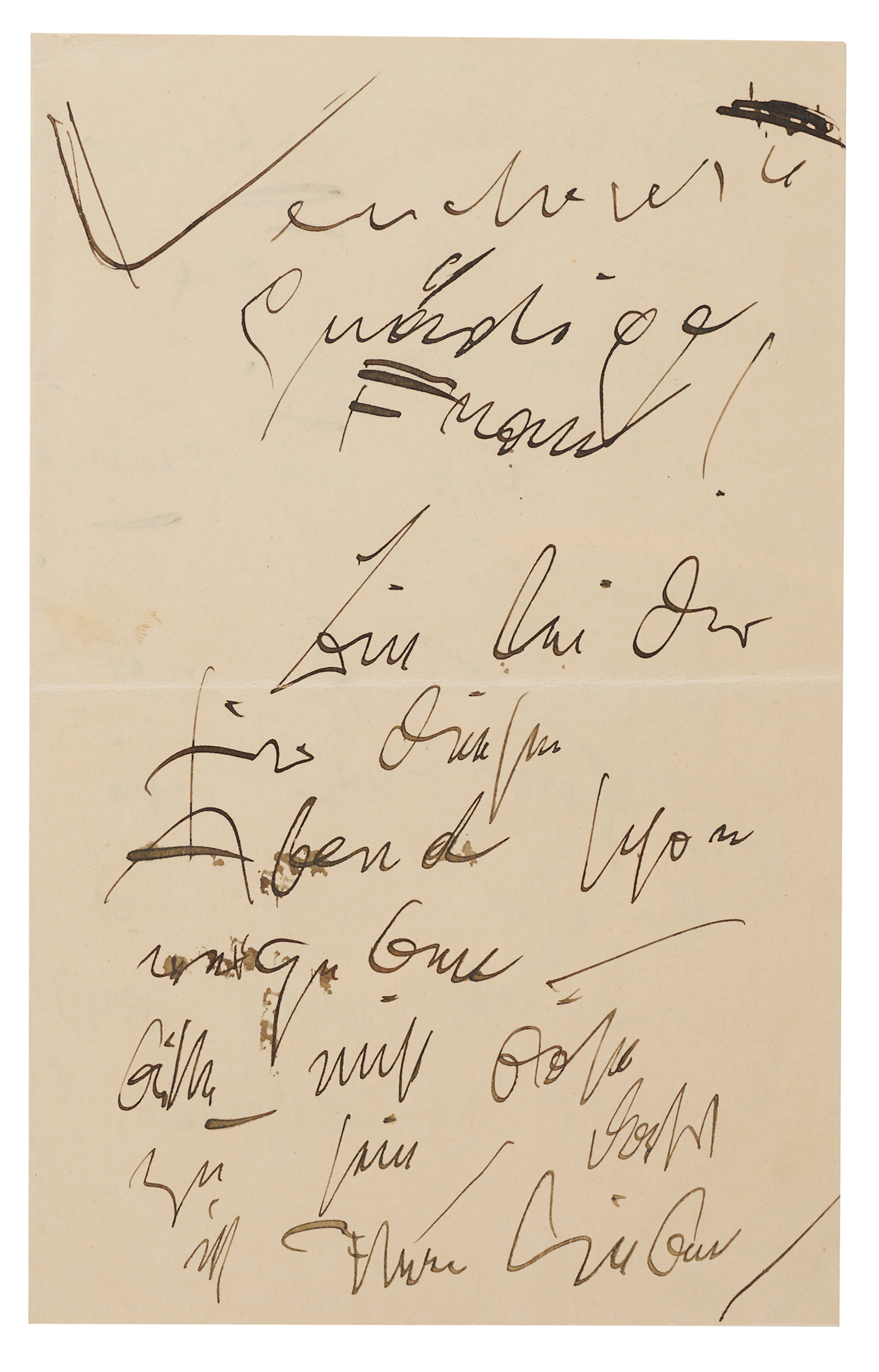 Gustav Klimt Autograph Letter Signed