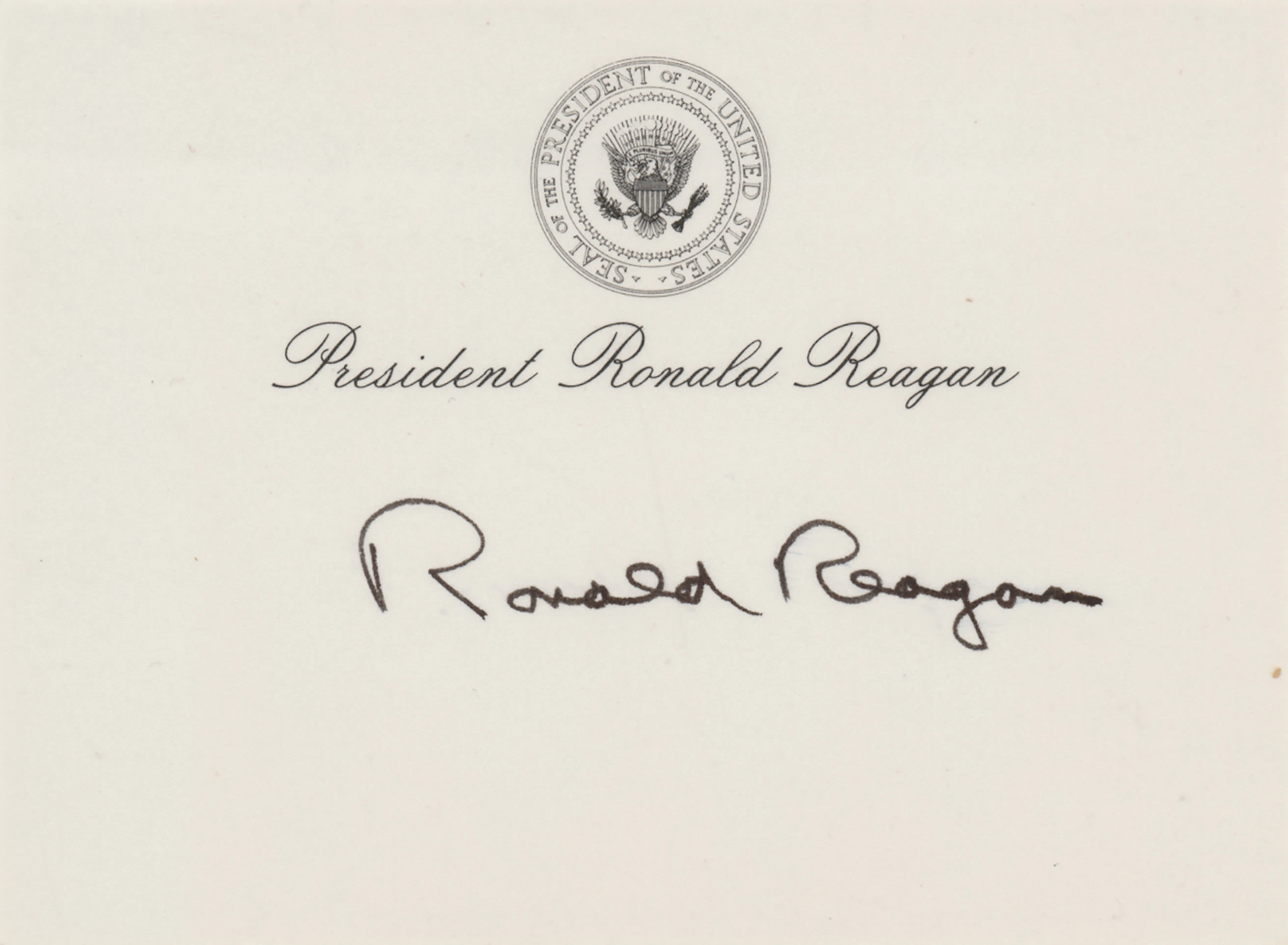 Ronald Reagan Signature