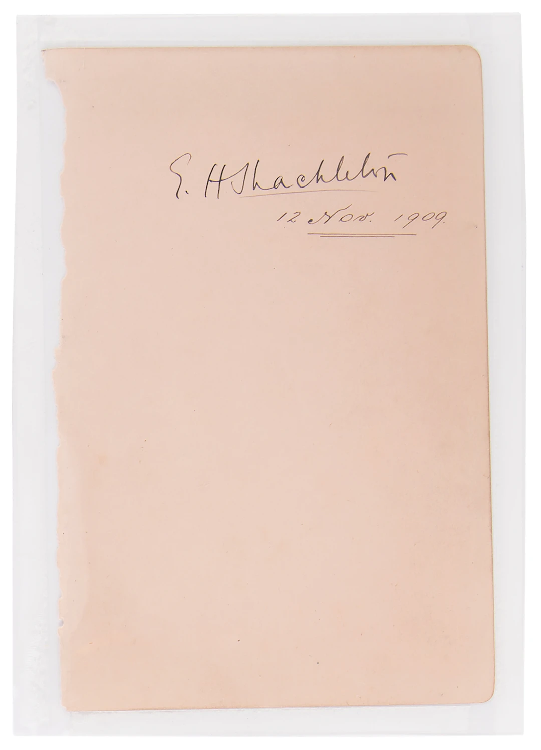 Ernest Shackleton Signature