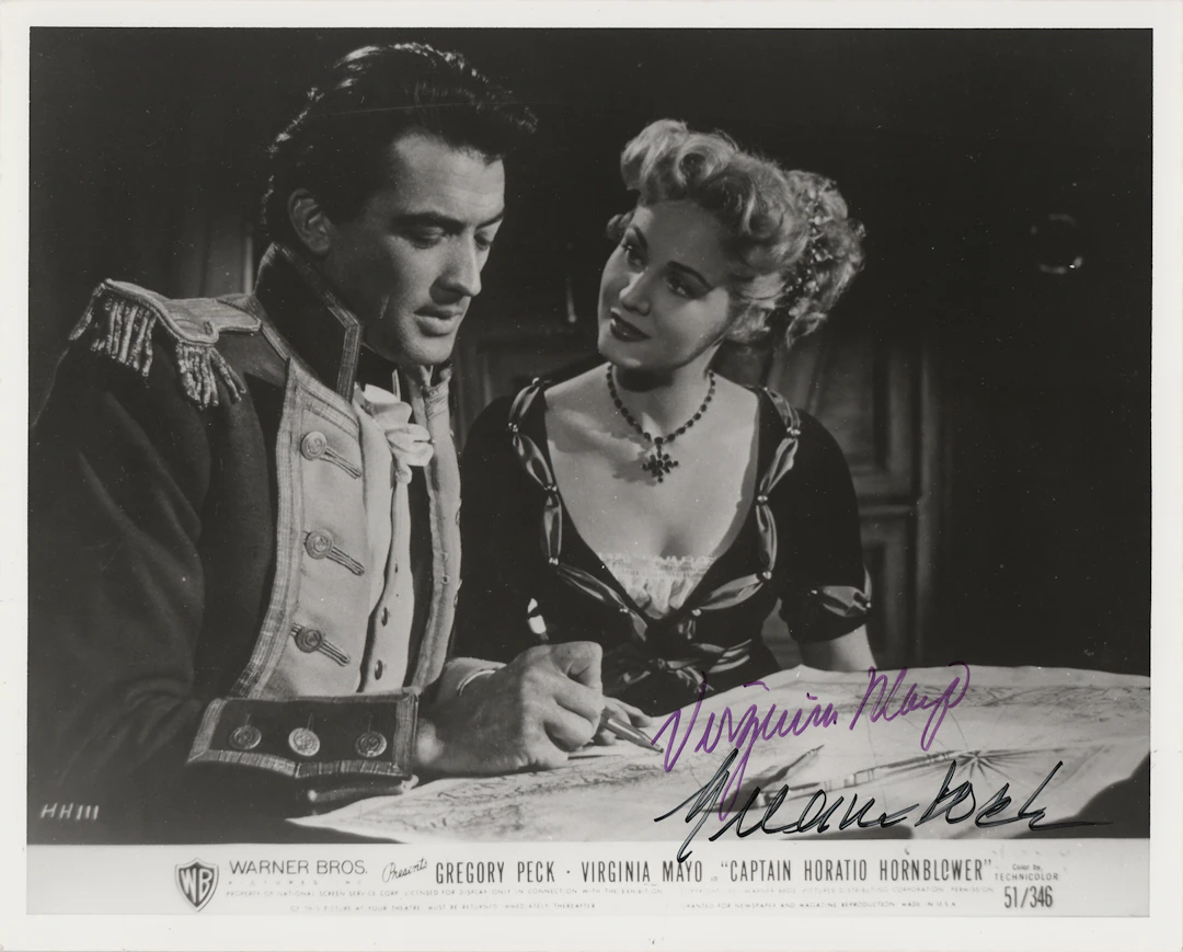 Gregory Peck and Virginia Mayo Signed Photograph