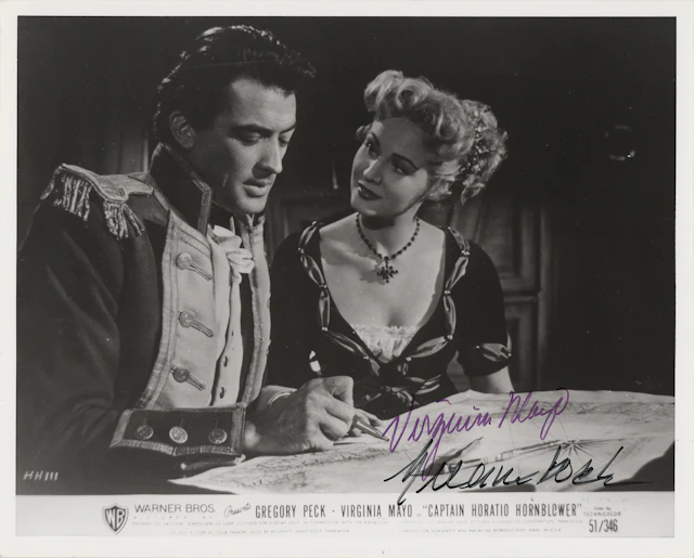 Gregory Peck and Virginia Mayo Signed Photograph
