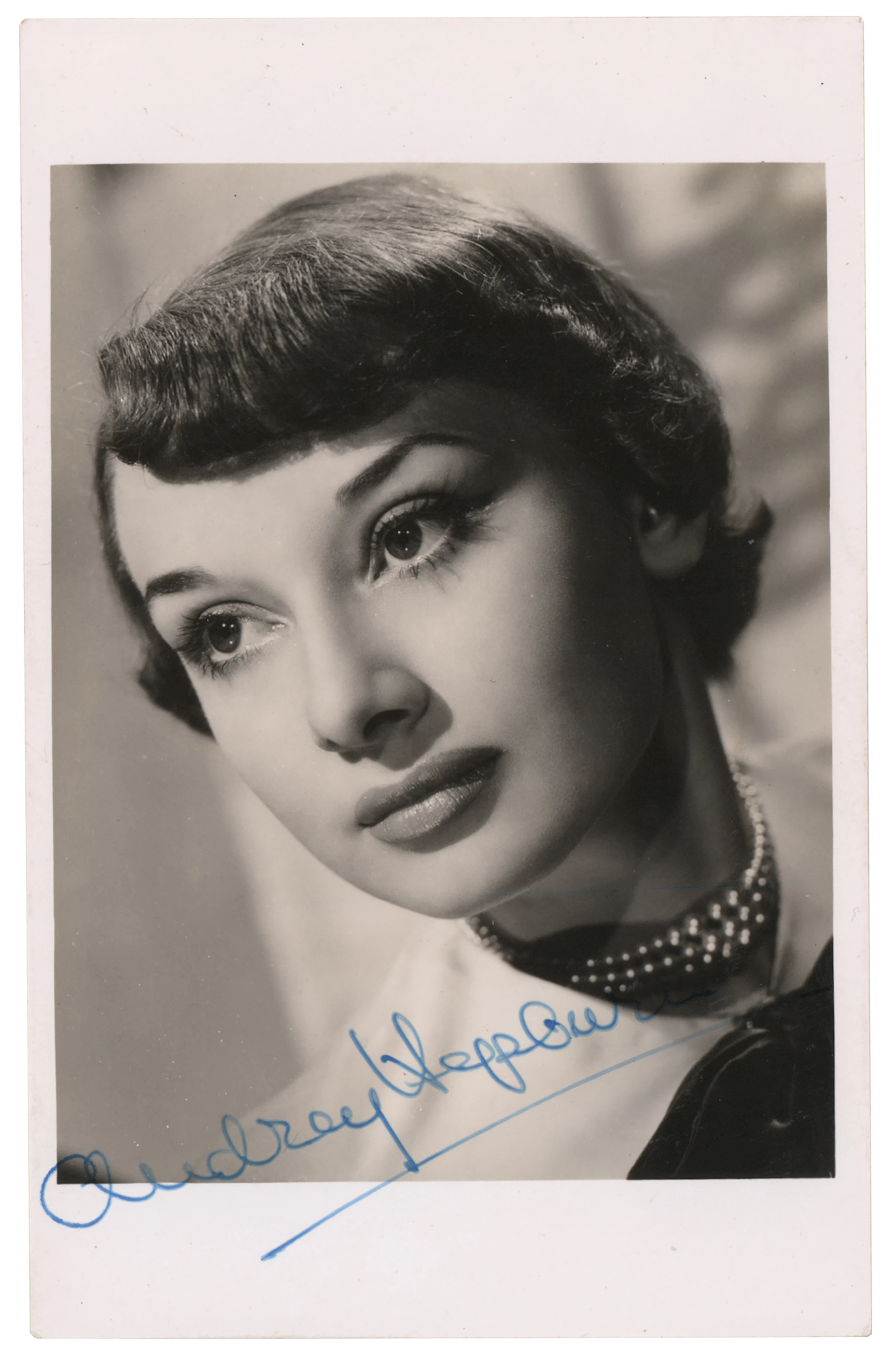 Audrey Hepburn Signed Photograph - Early Pose