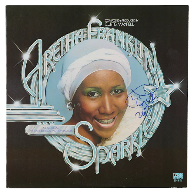 Aretha Franklin Signed Album - Sparkle