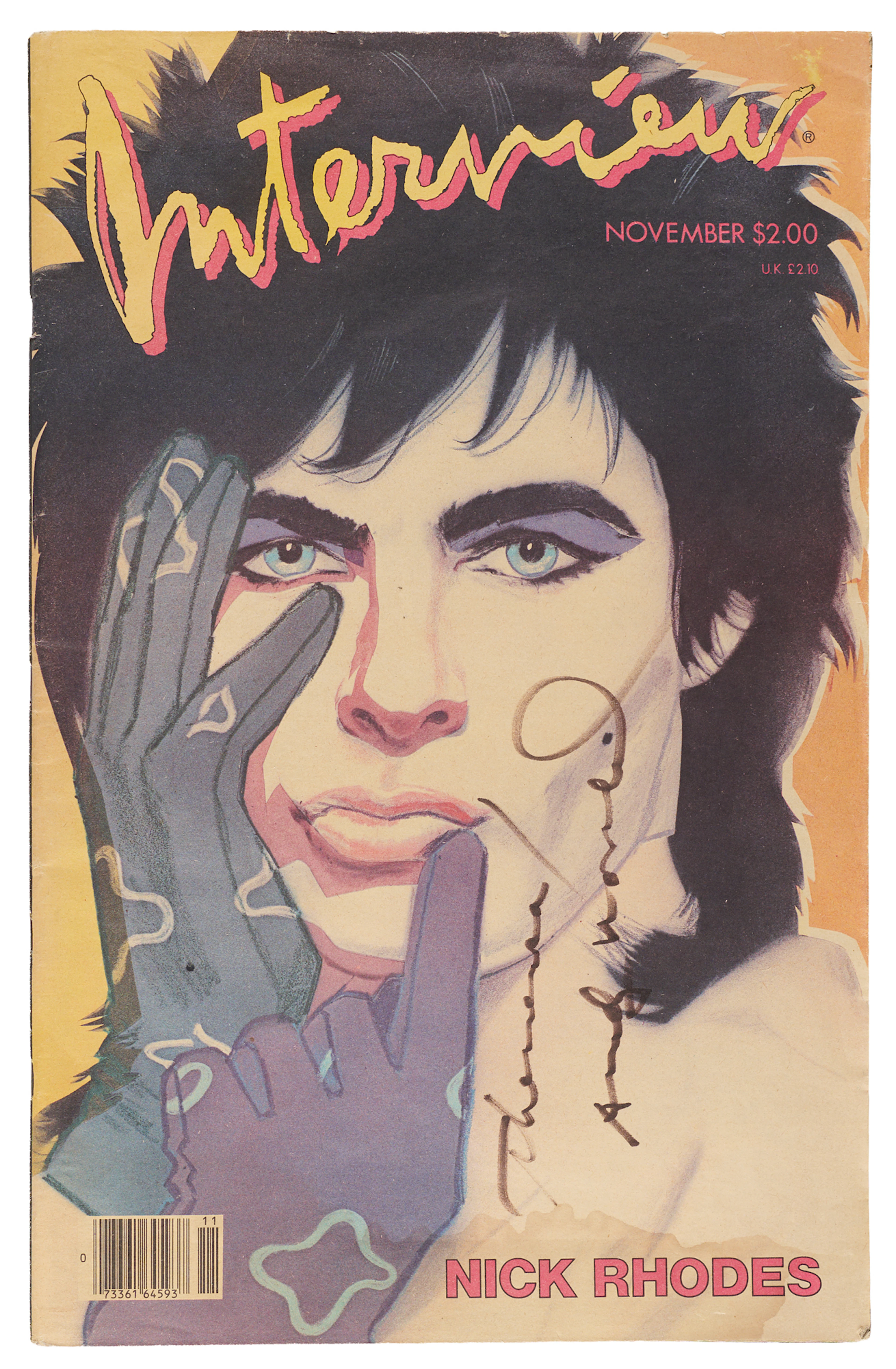 Andy Warhol Signed Interview Magazine