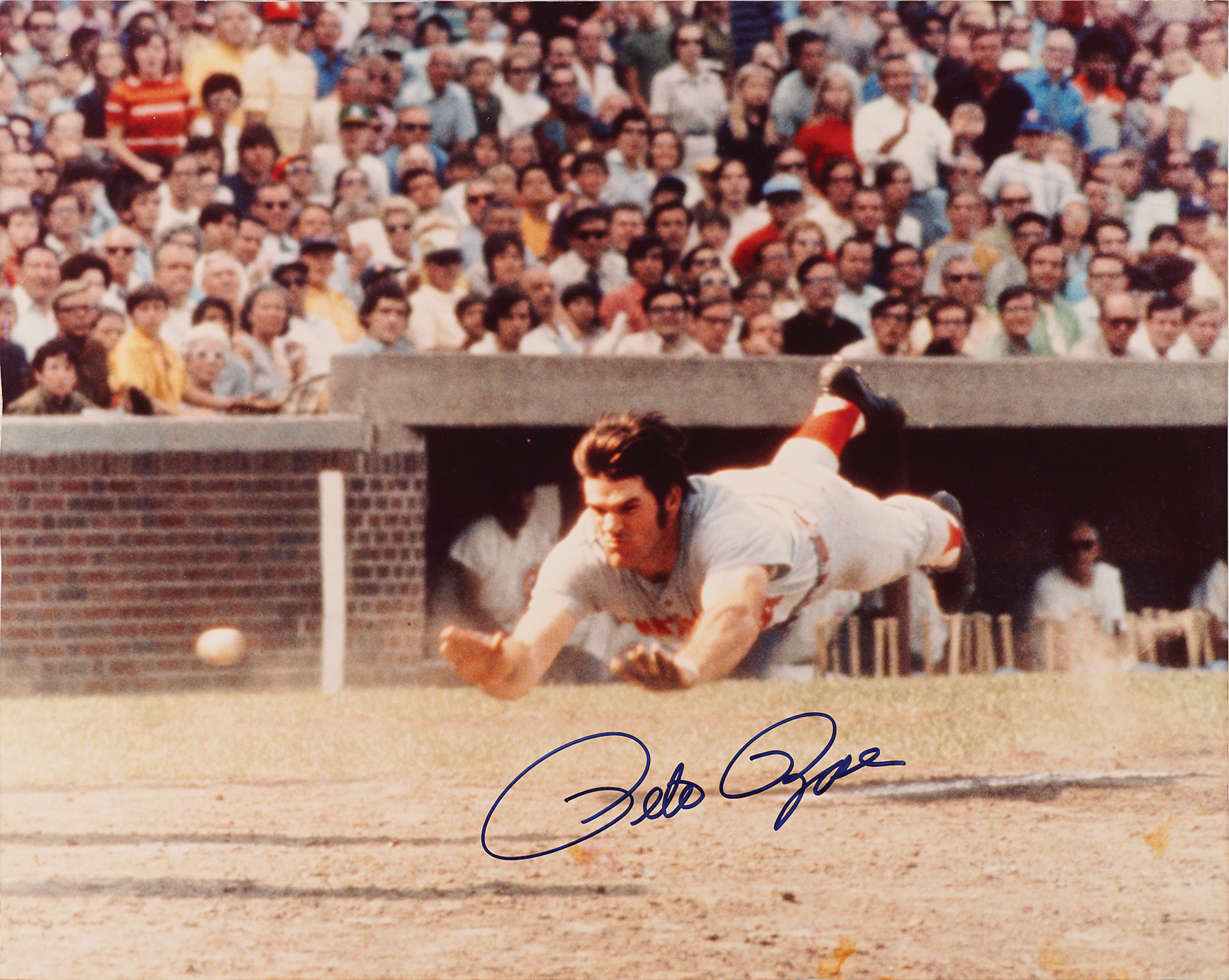 Pete Rose Signed Oversized Photograph