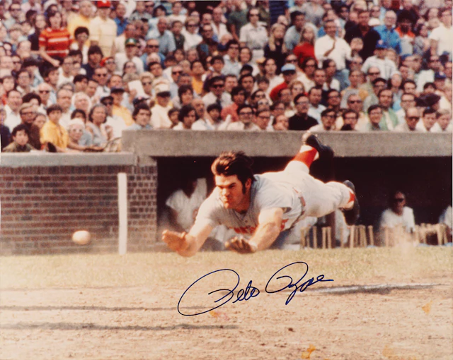 Pete Rose Signed Oversized Photograph