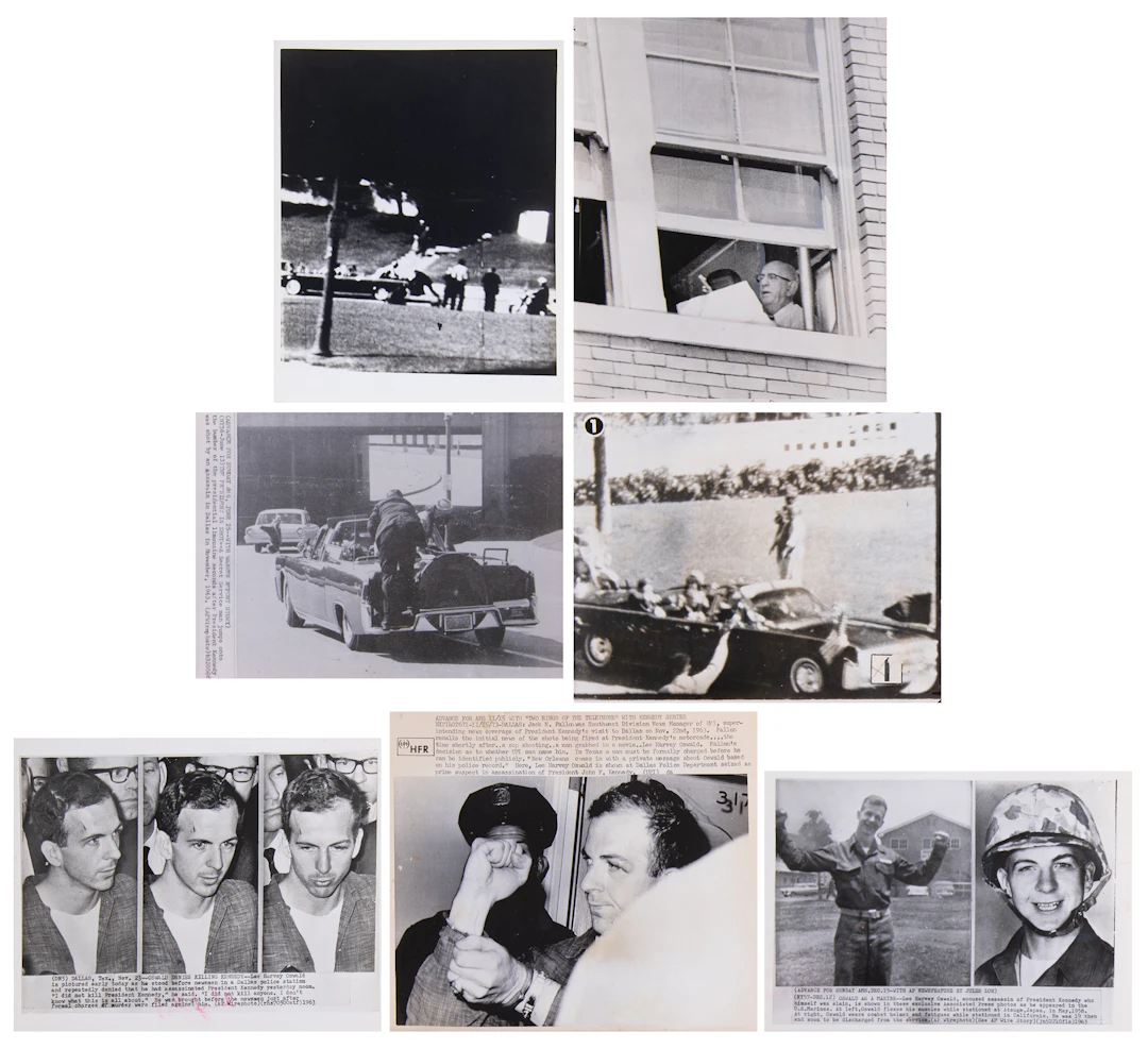 Kennedy Assassination: (7) Wirephotos of the Motorcade, Lee Harvey