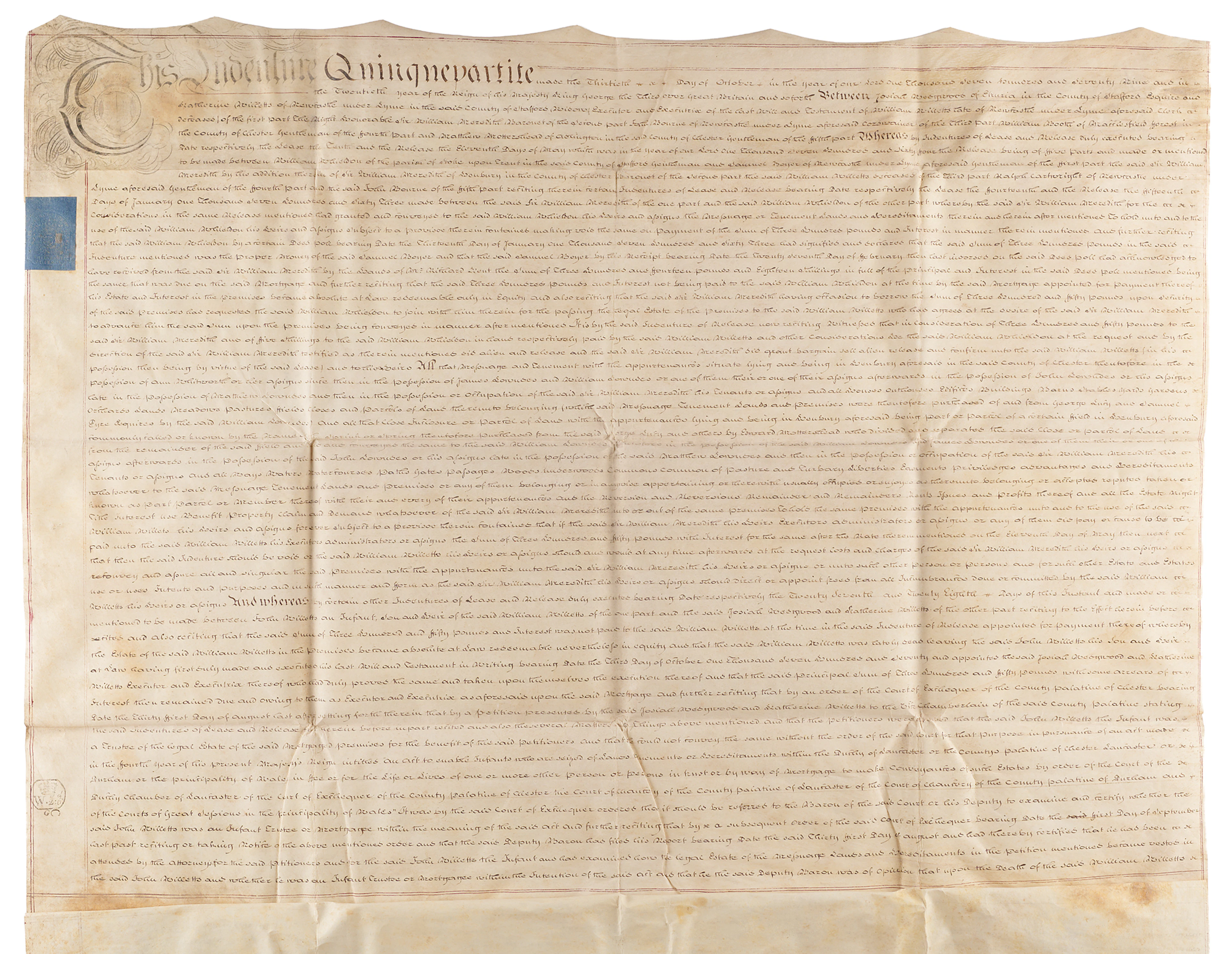 Josiah Wedgwood Document Signed