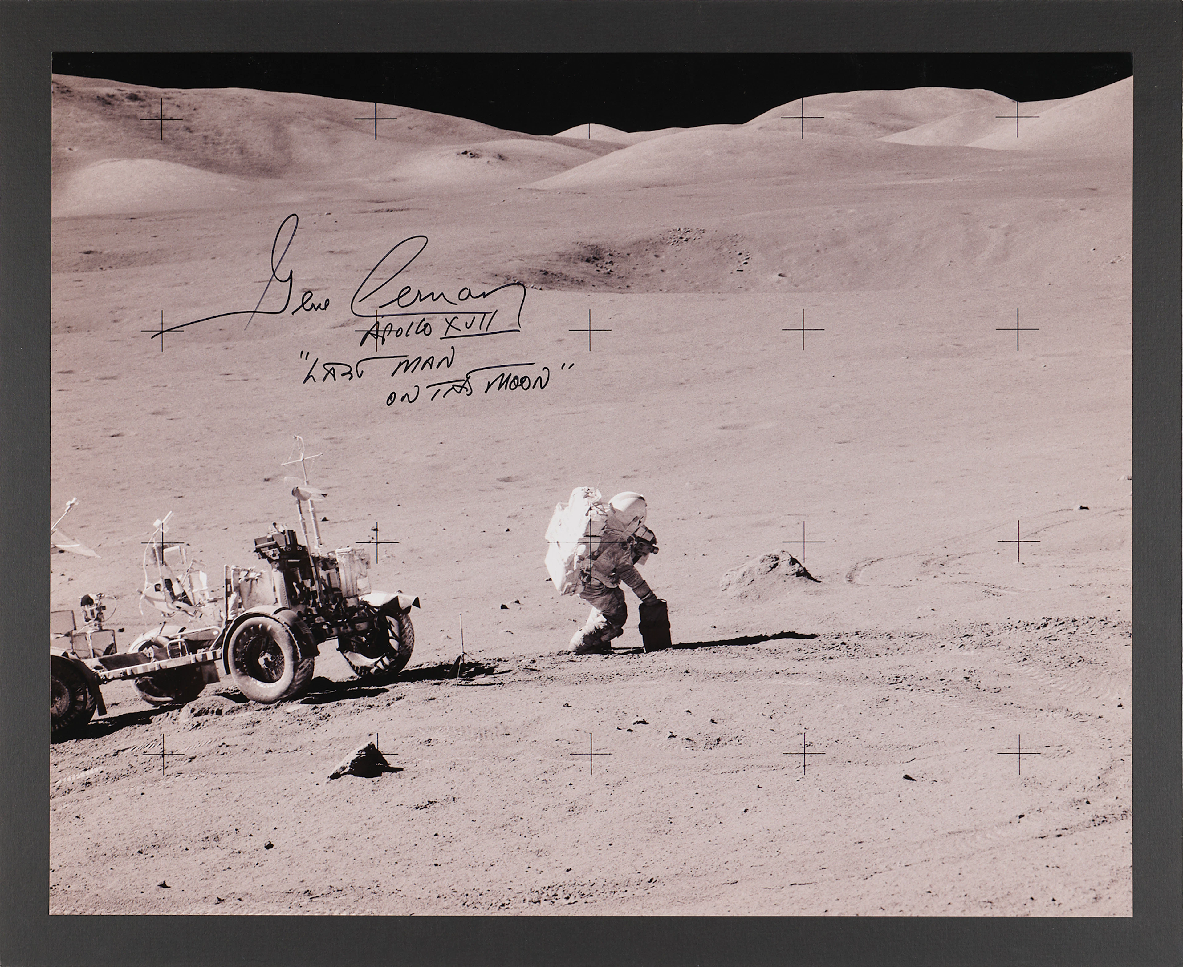 Gene Cernan Signed Oversized Photograph