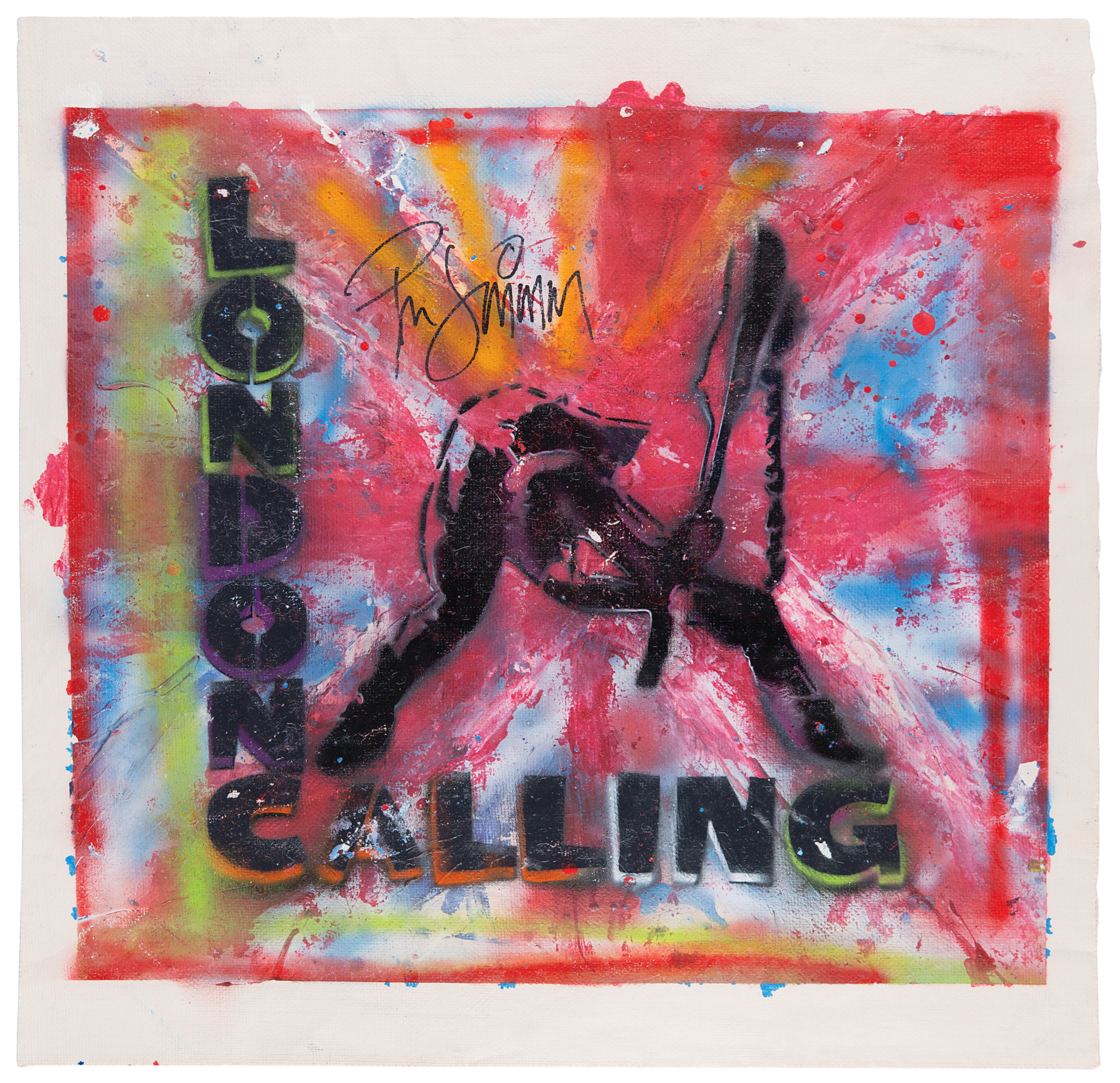 The Clash: Paul Simonon Signed Original Oversized Artwork by Jagga