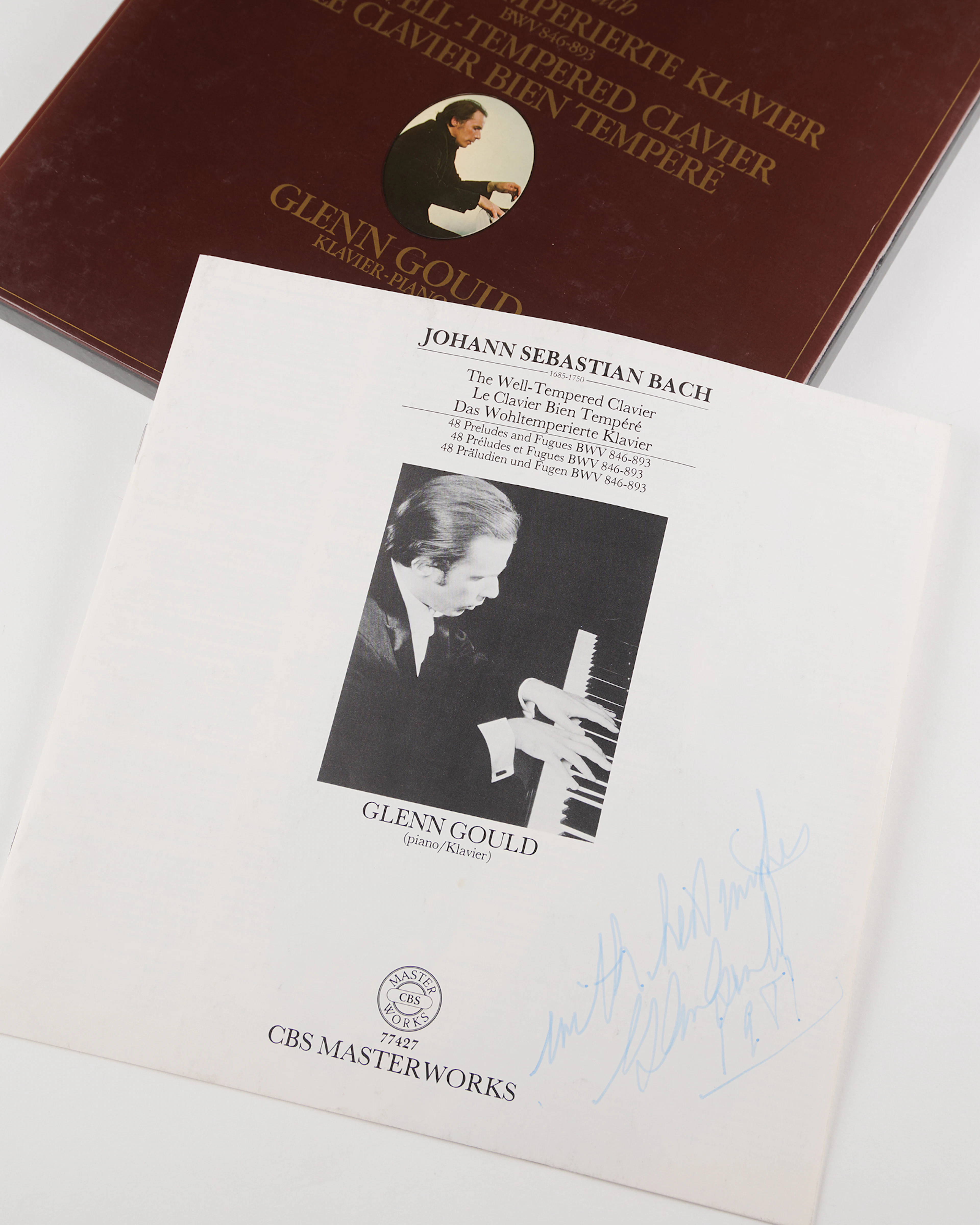 Glenn Gould Signed Album - Bach: The Well-Tempered Clavier